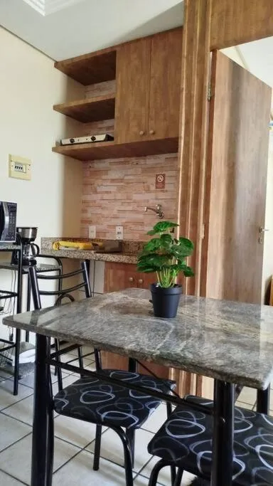 Kitchen or kitchenette in Flat Mobiliado na Beira Mar