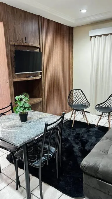 Living room in Flat Mobiliado na Beira Mar