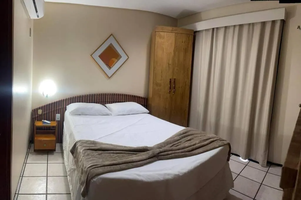 Bed in Flat Mobiliado na Beira Mar