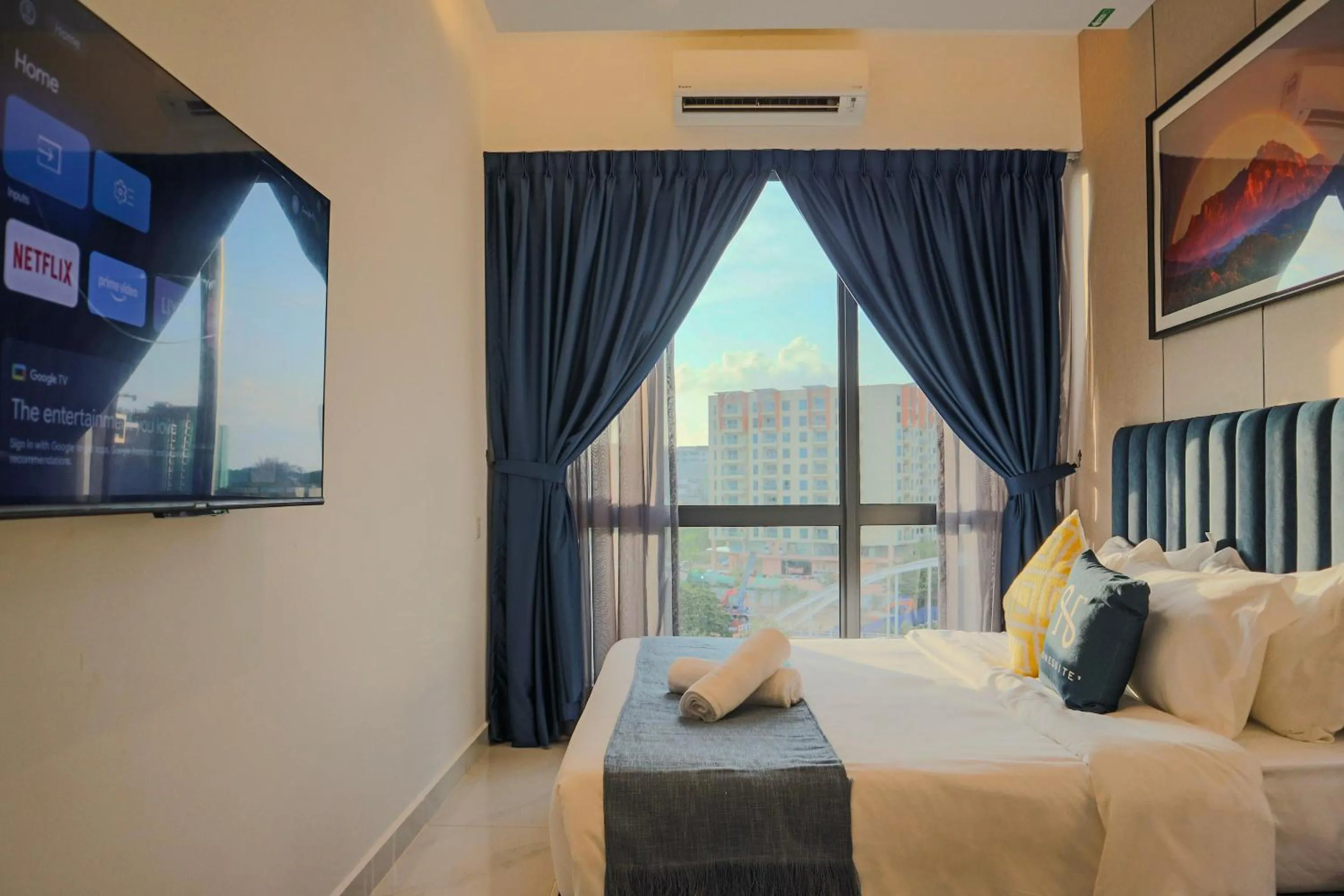 Bed in The SIGAR Hotel at Sutera Bay