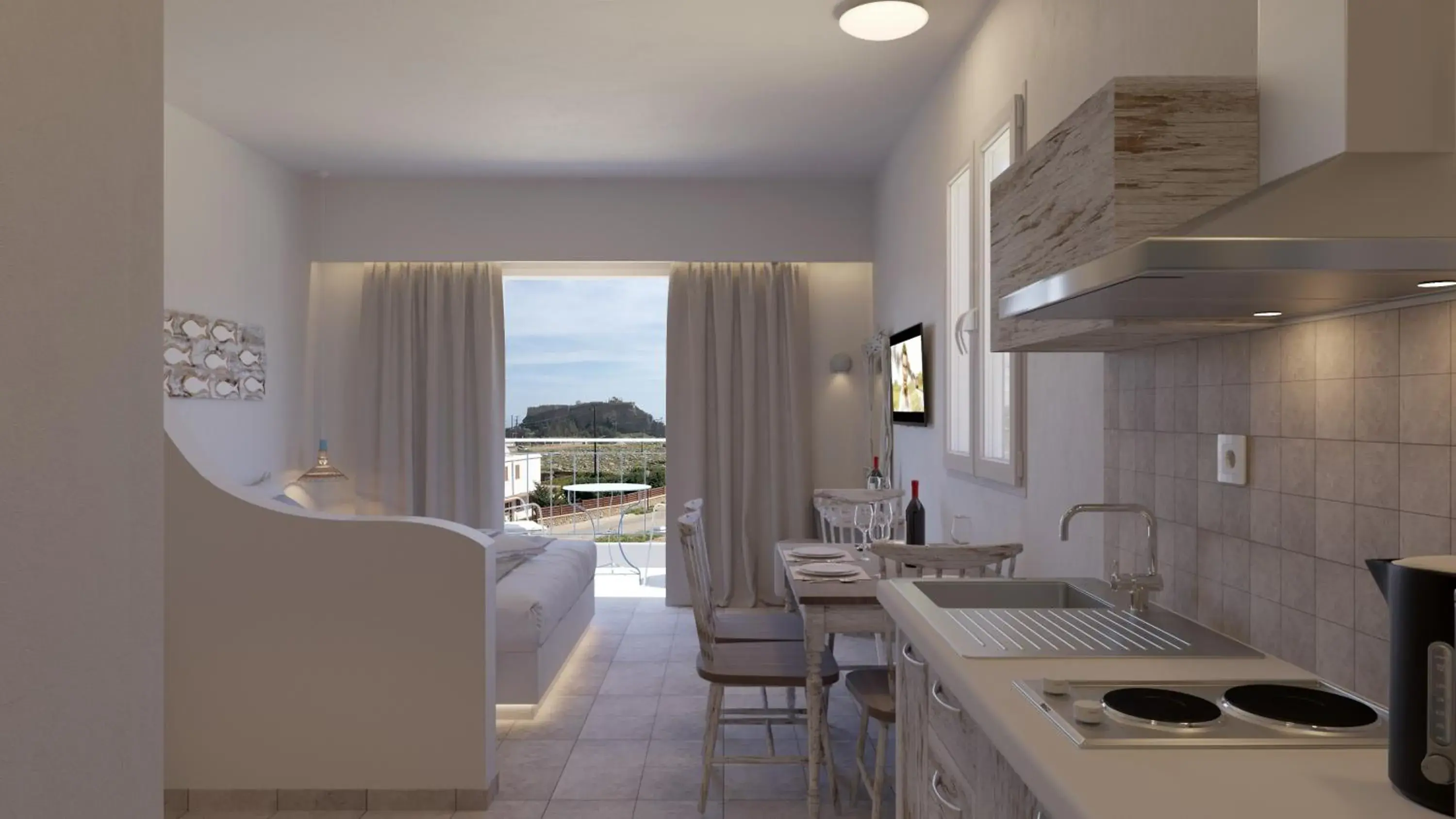 Photo of the whole room in 'Lindian Myth' Sea View Studios Photo of the whole room in 'Lindian Myth' Sea View Studios