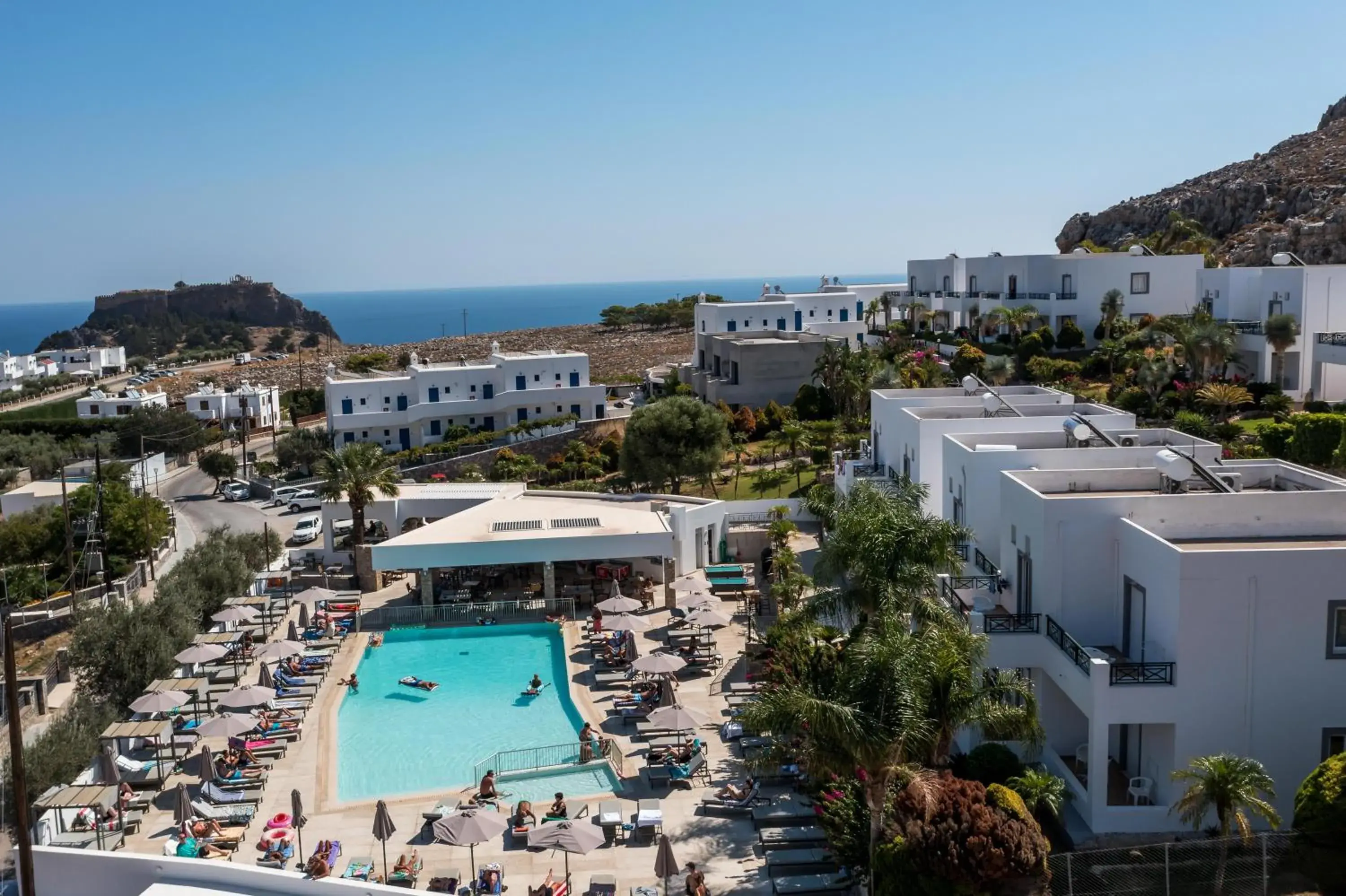 Swimming pool in 'Lindian Myth' Sea View Studios Swimming pool in 'Lindian Myth' Sea View Studios