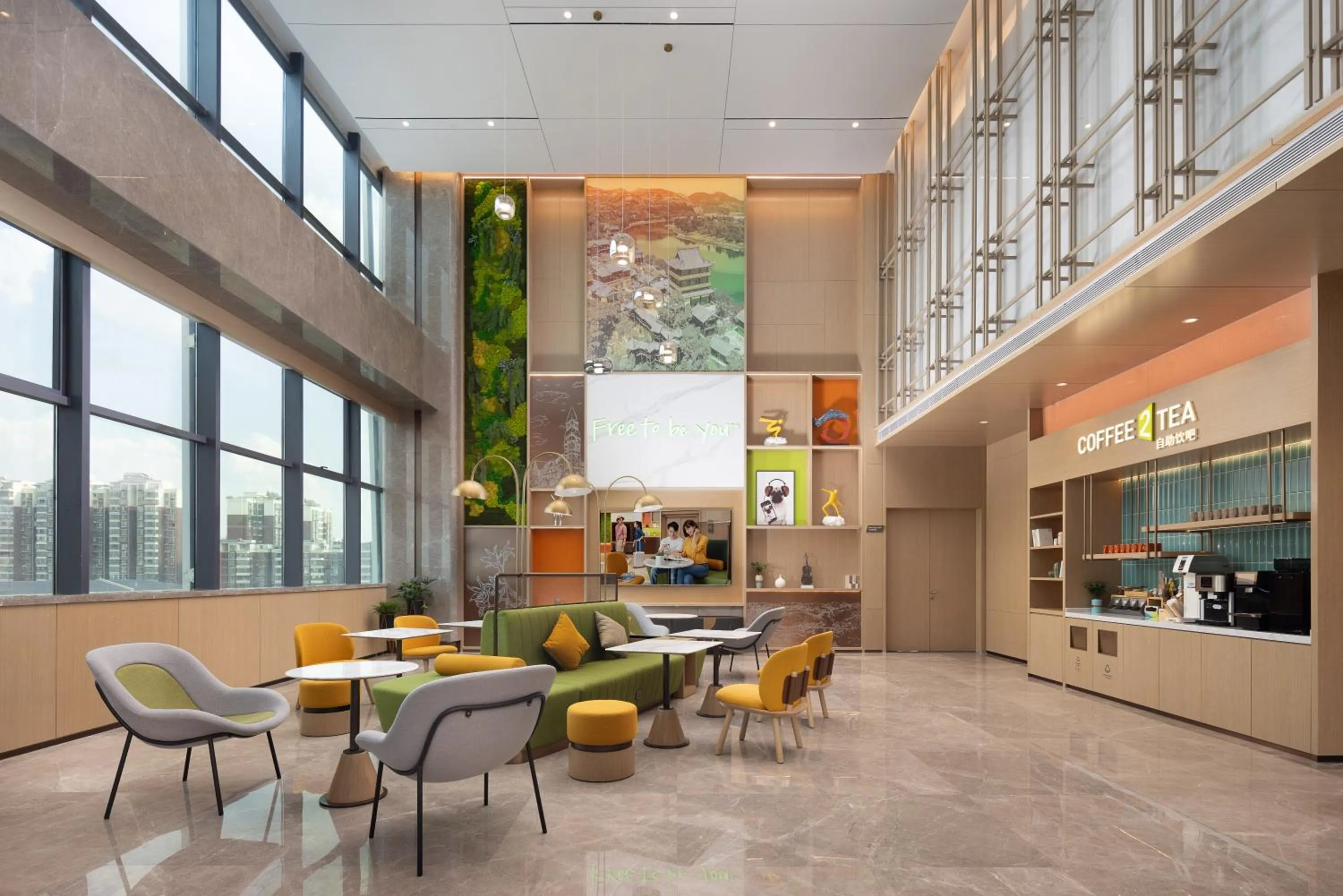 Communal lounge/ TV room in Home2 Suite by Hilton Chengdu Huaizhou New Town