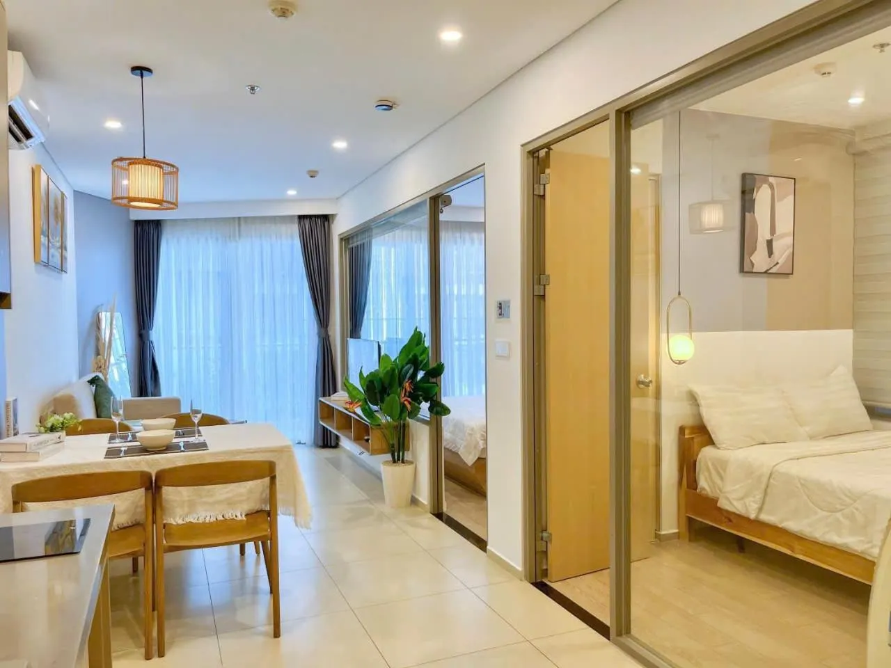 Bed in The Sóng Vũng Tàu - Thương's Homestay