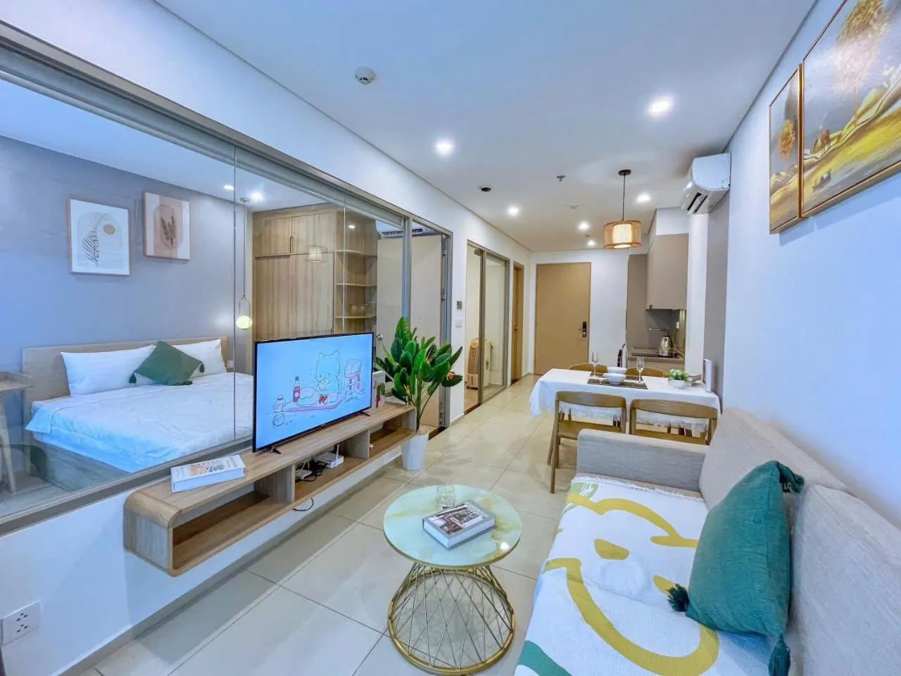 Bed in The Sóng Vũng Tàu - Thương's Homestay