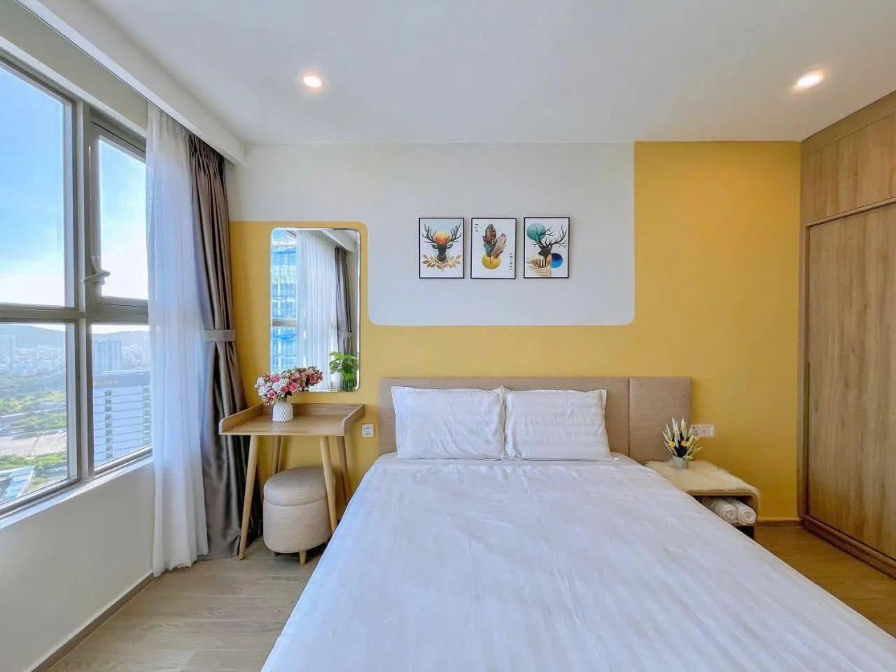 Bed in The Sóng Vũng Tàu - Thương's Homestay