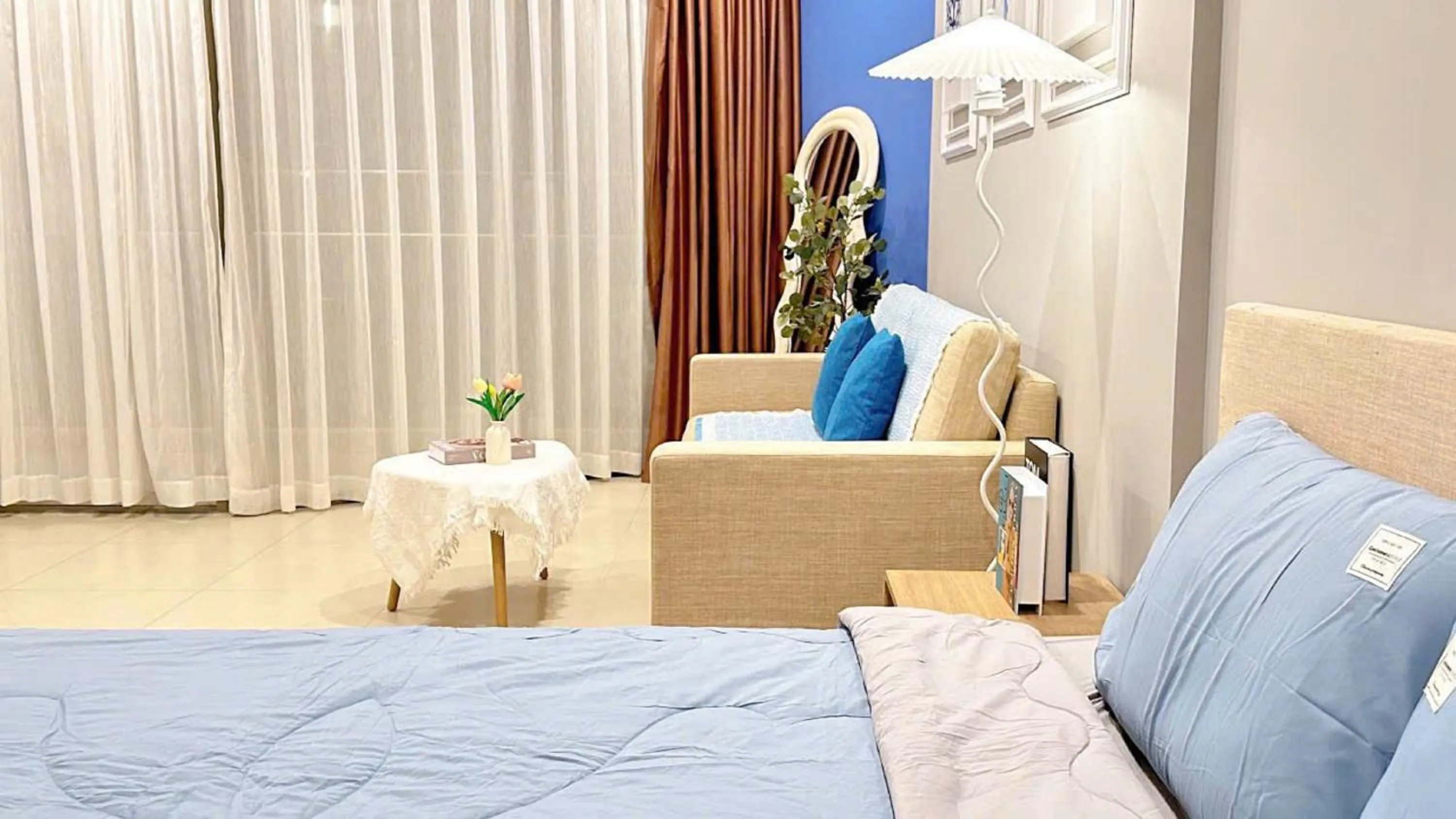 Bed in The Sóng Vũng Tàu - Thương's Homestay