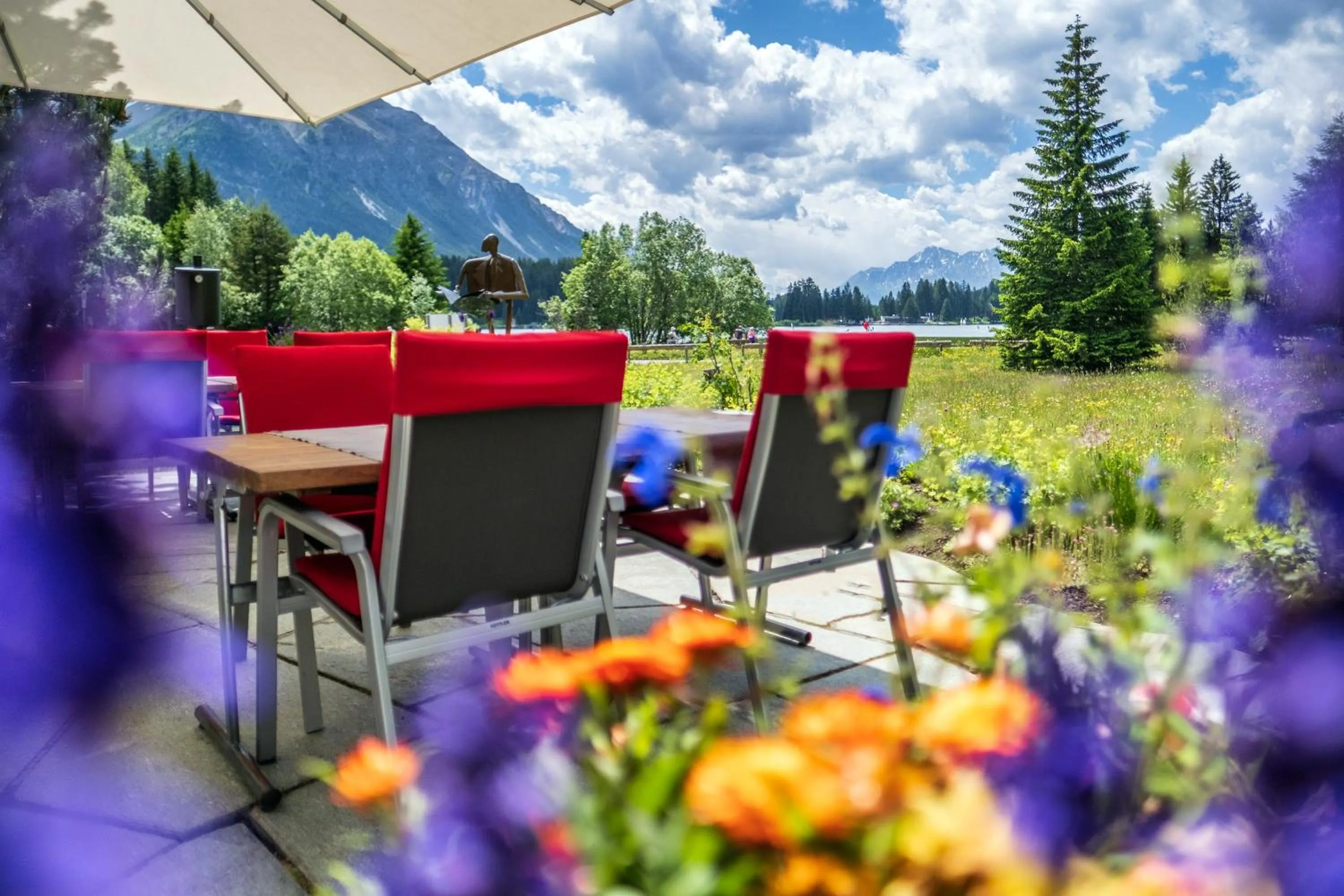 Balcony/Terrace in Hotel Seehof direkt am Heidsee