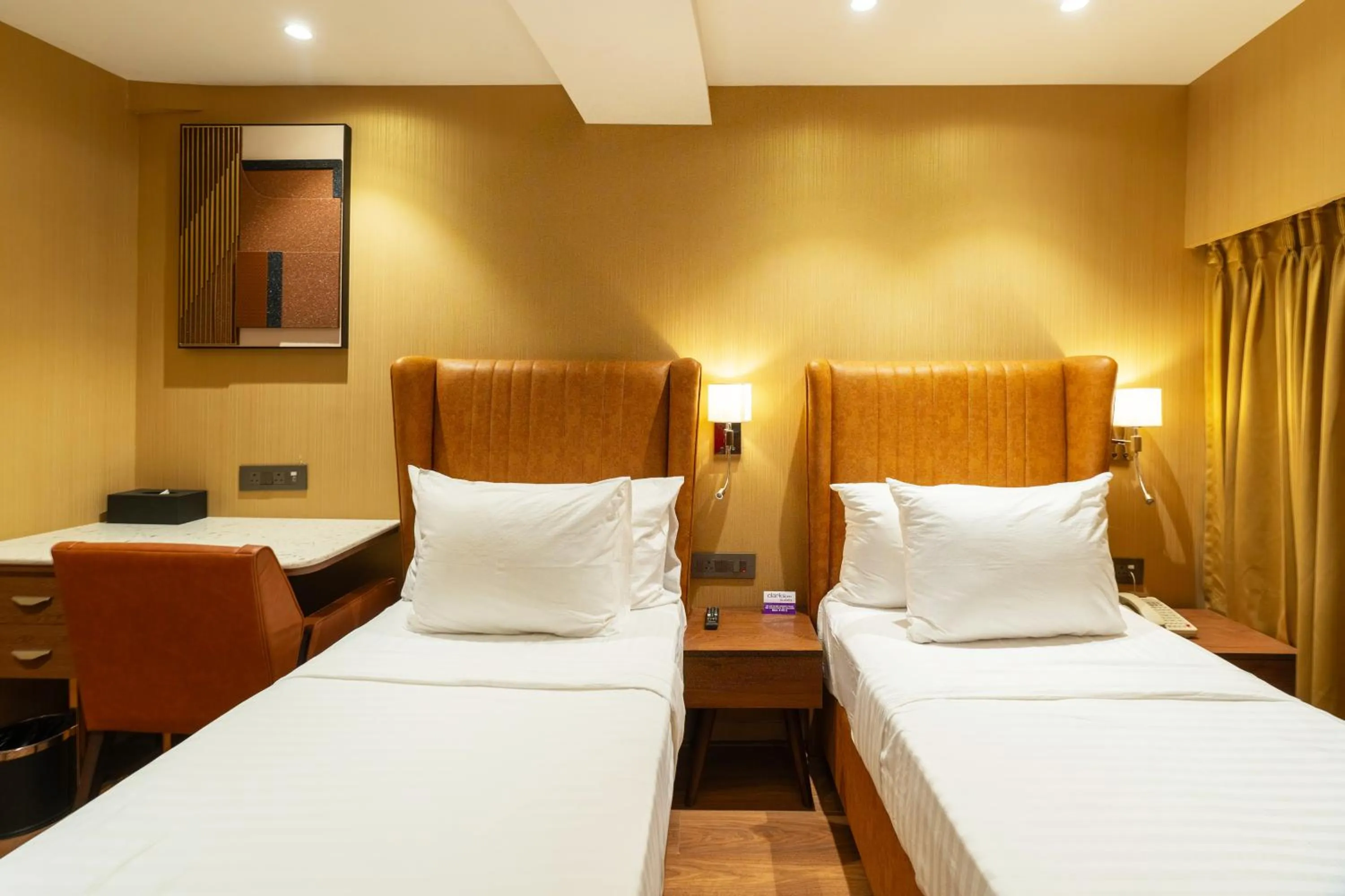 Bed in Clarks Inn Suites Hyderabad Airport