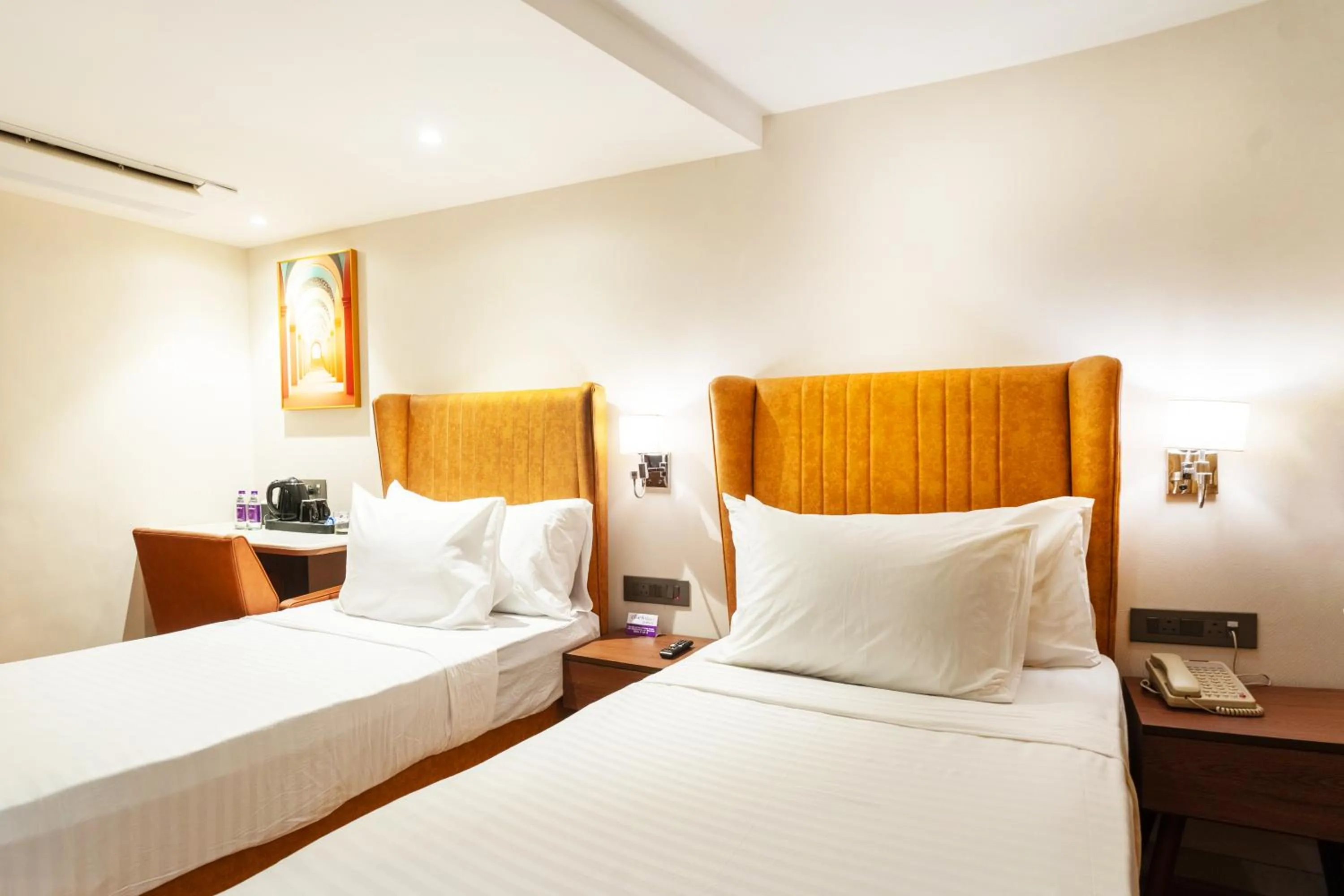 Bed in Clarks Inn Suites Hyderabad Airport