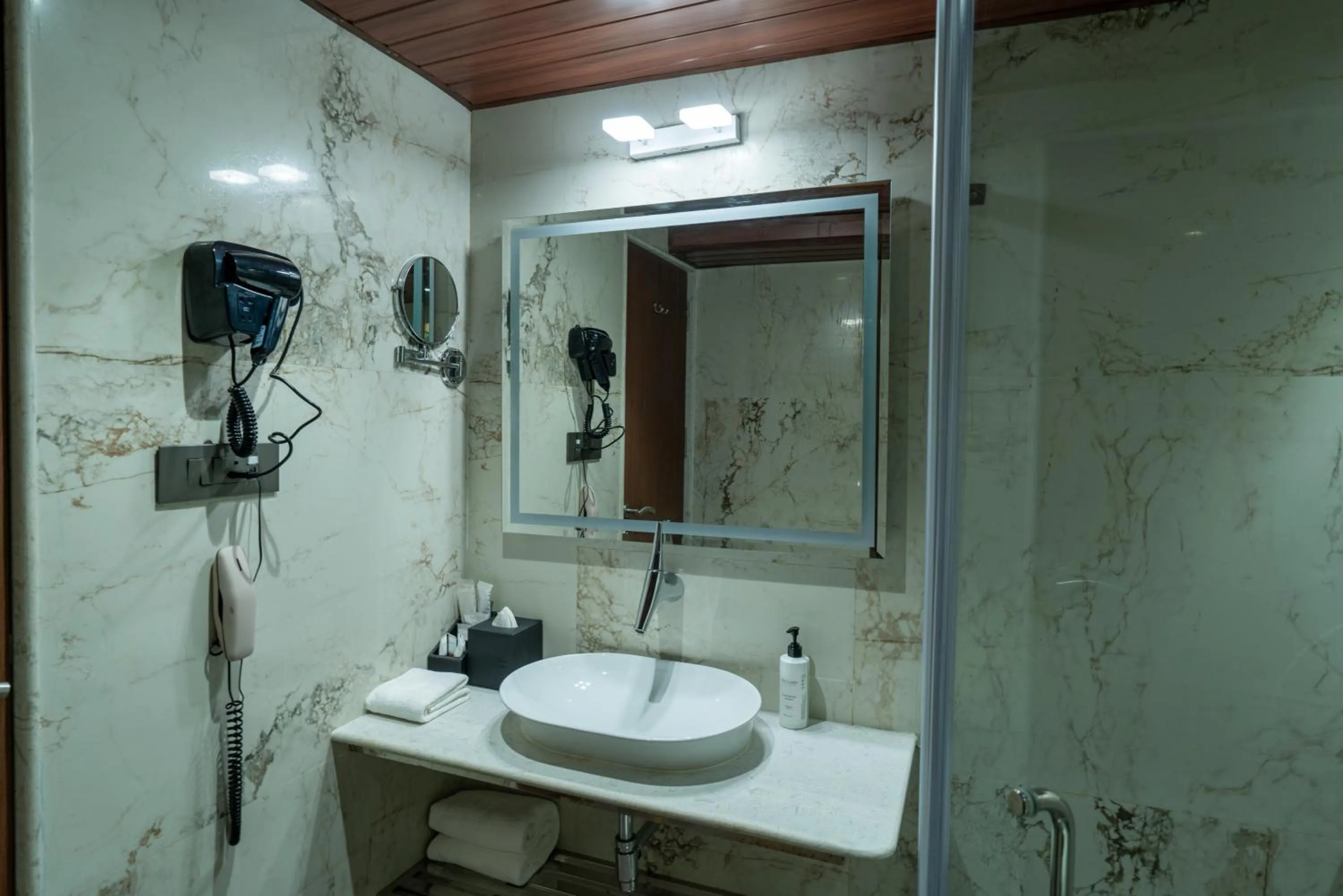 Bathroom in Clarks Inn Suites Hyderabad Airport