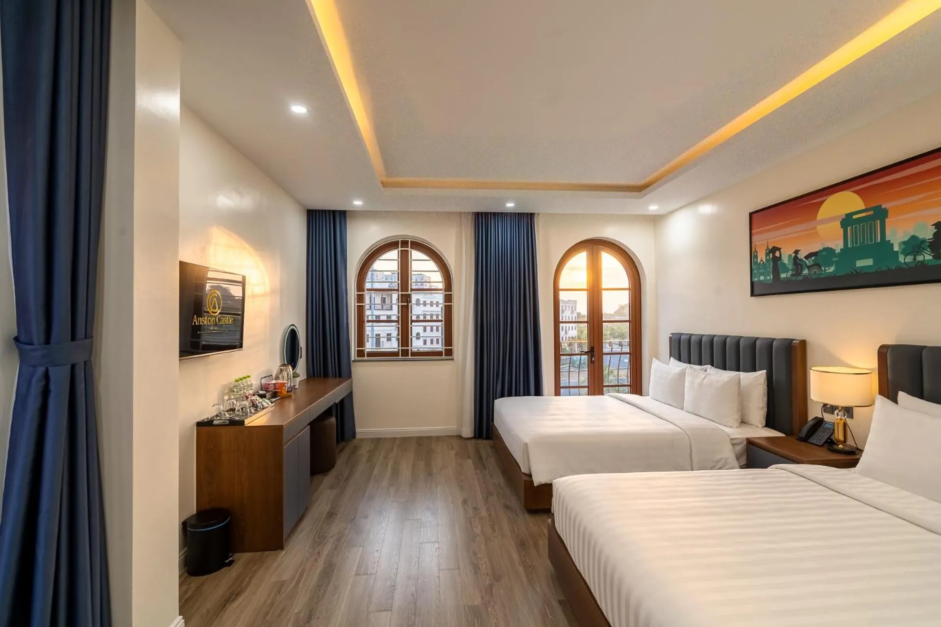 Photo of the whole room, Bed in Anston Castle Hotel Phu Quoc Sunset Town