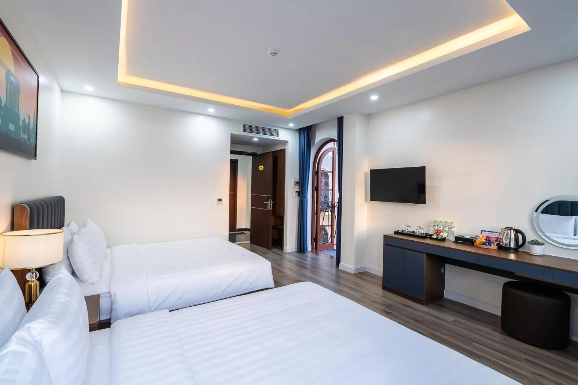 Bedroom, Bed in Anston Castle Hotel Phu Quoc Sunset Town