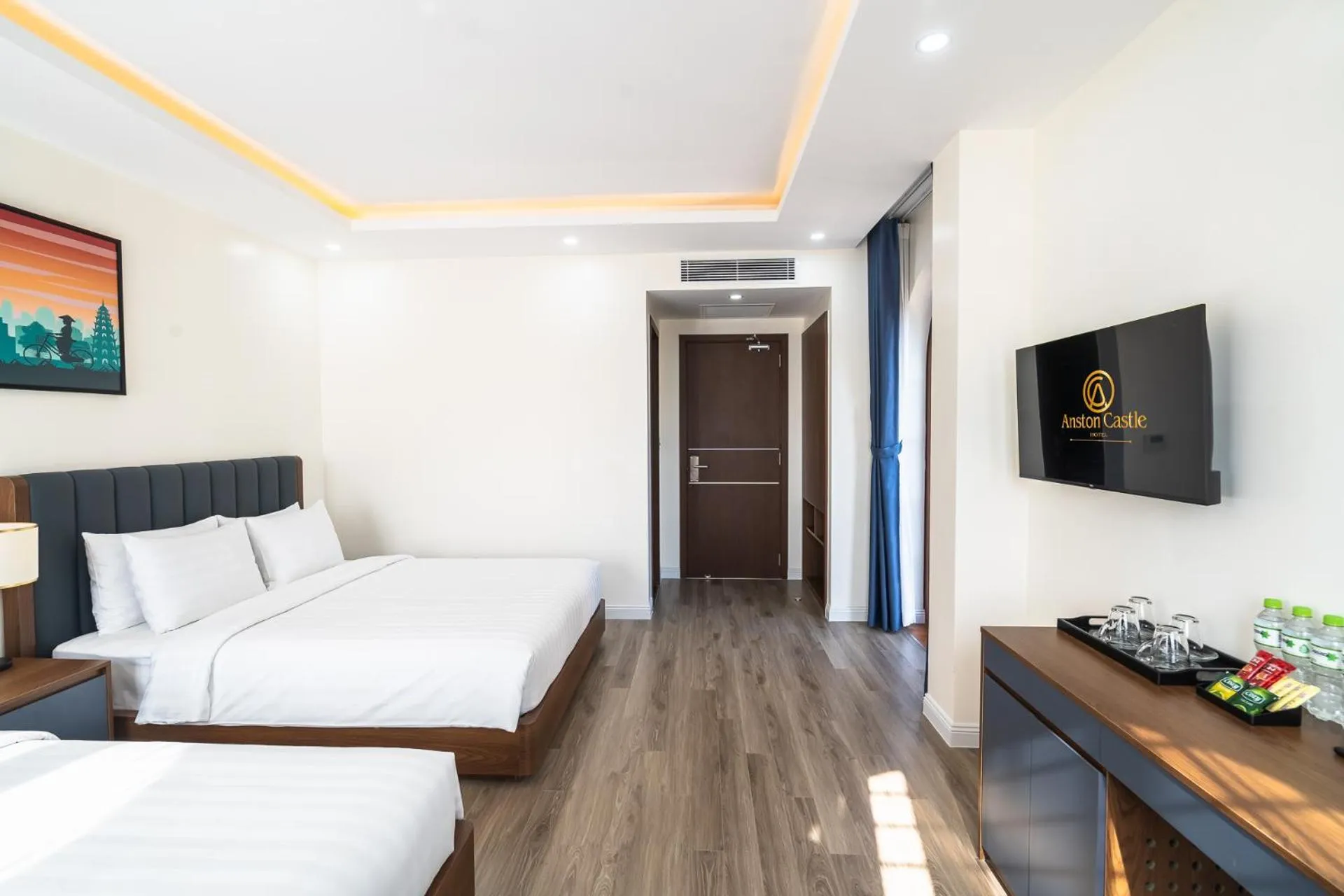 Bedroom, Bed in Anston Castle Hotel Phu Quoc Sunset Town