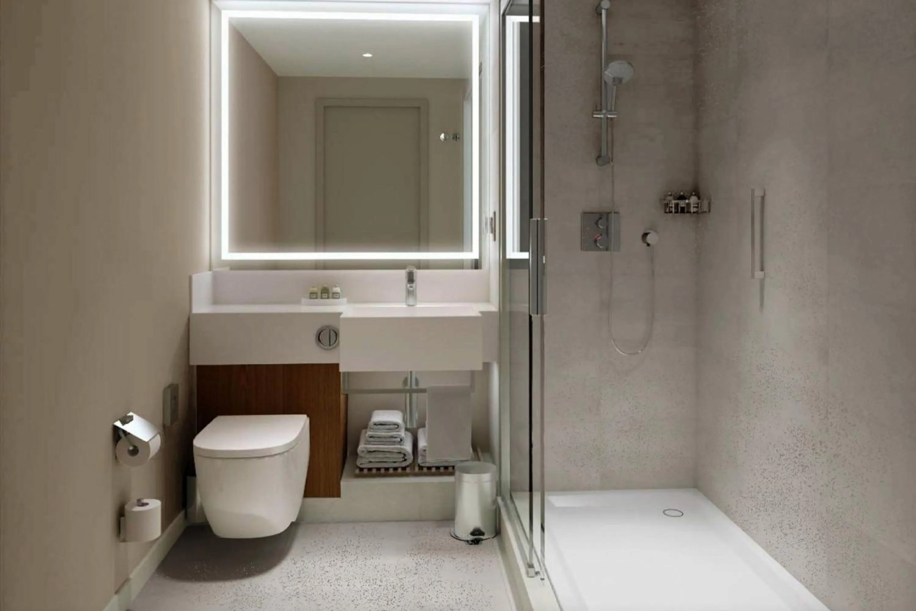 Bathroom in Courtyard by Marriott Lyon Eurexpo Stadium