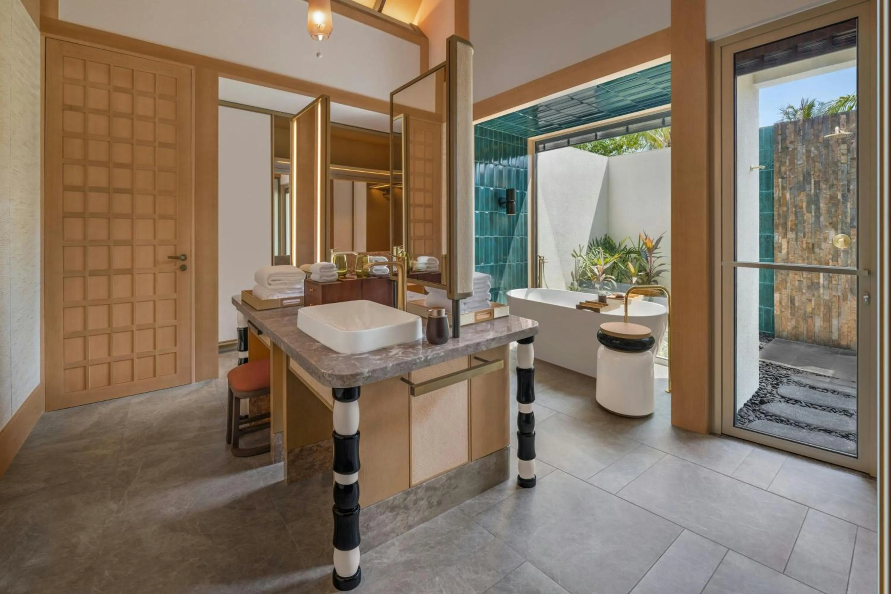 Bathroom in JW Marriott Maldives Kaafu Atoll Island Resort