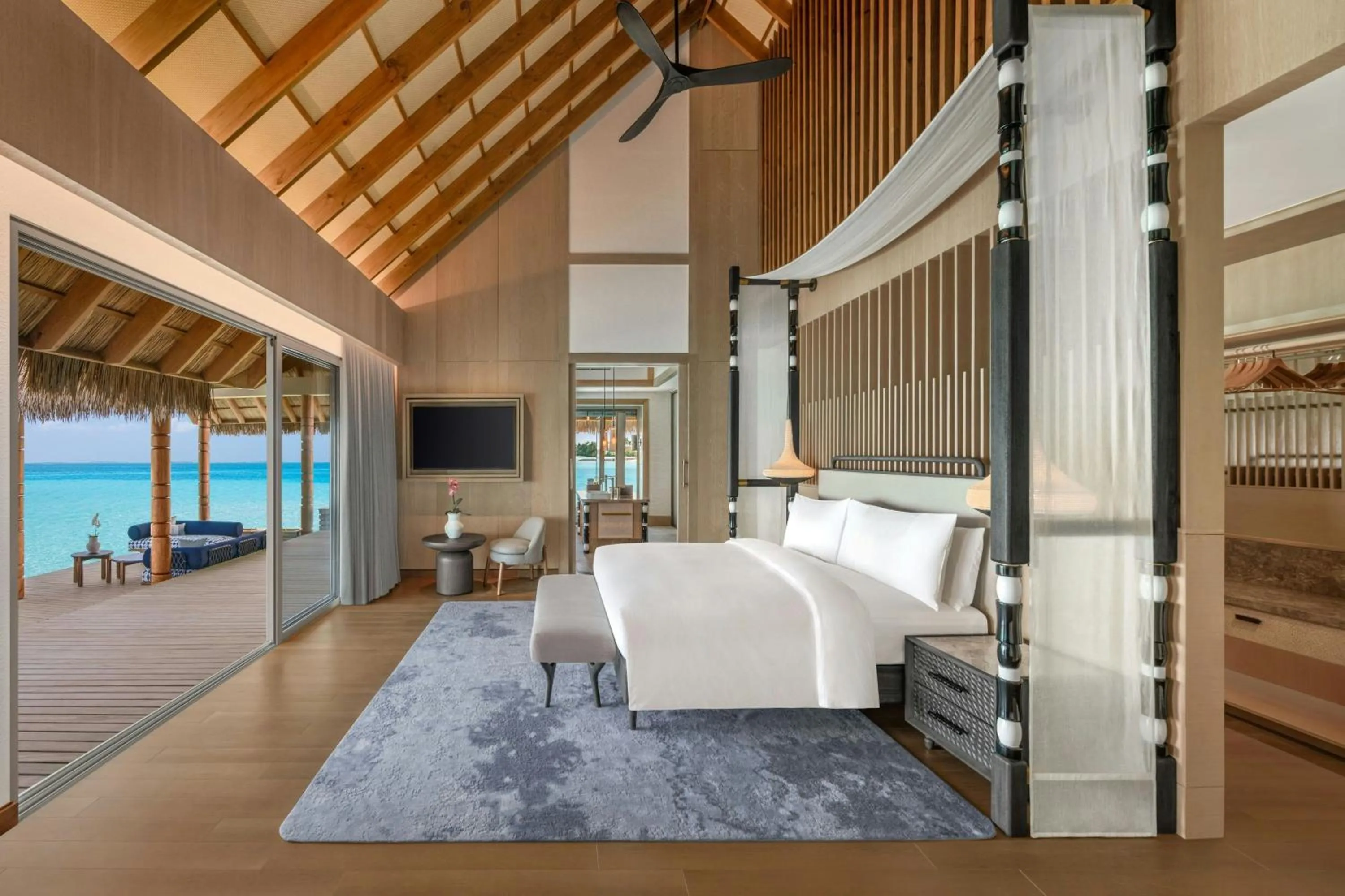 Bedroom, Bed in JW Marriott Maldives Kaafu Atoll Island Resort