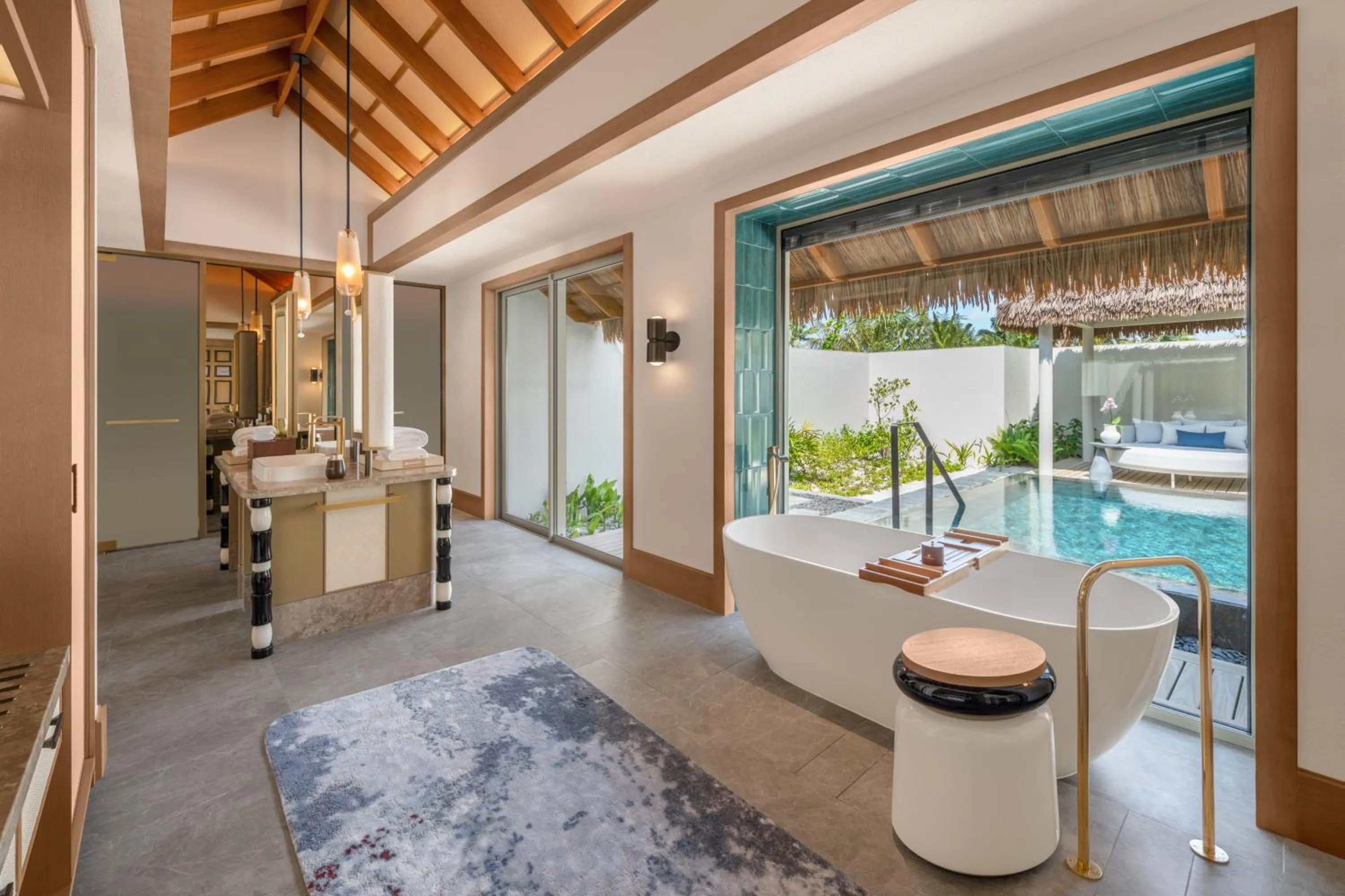Bathroom in JW Marriott Maldives Kaafu Atoll Island Resort