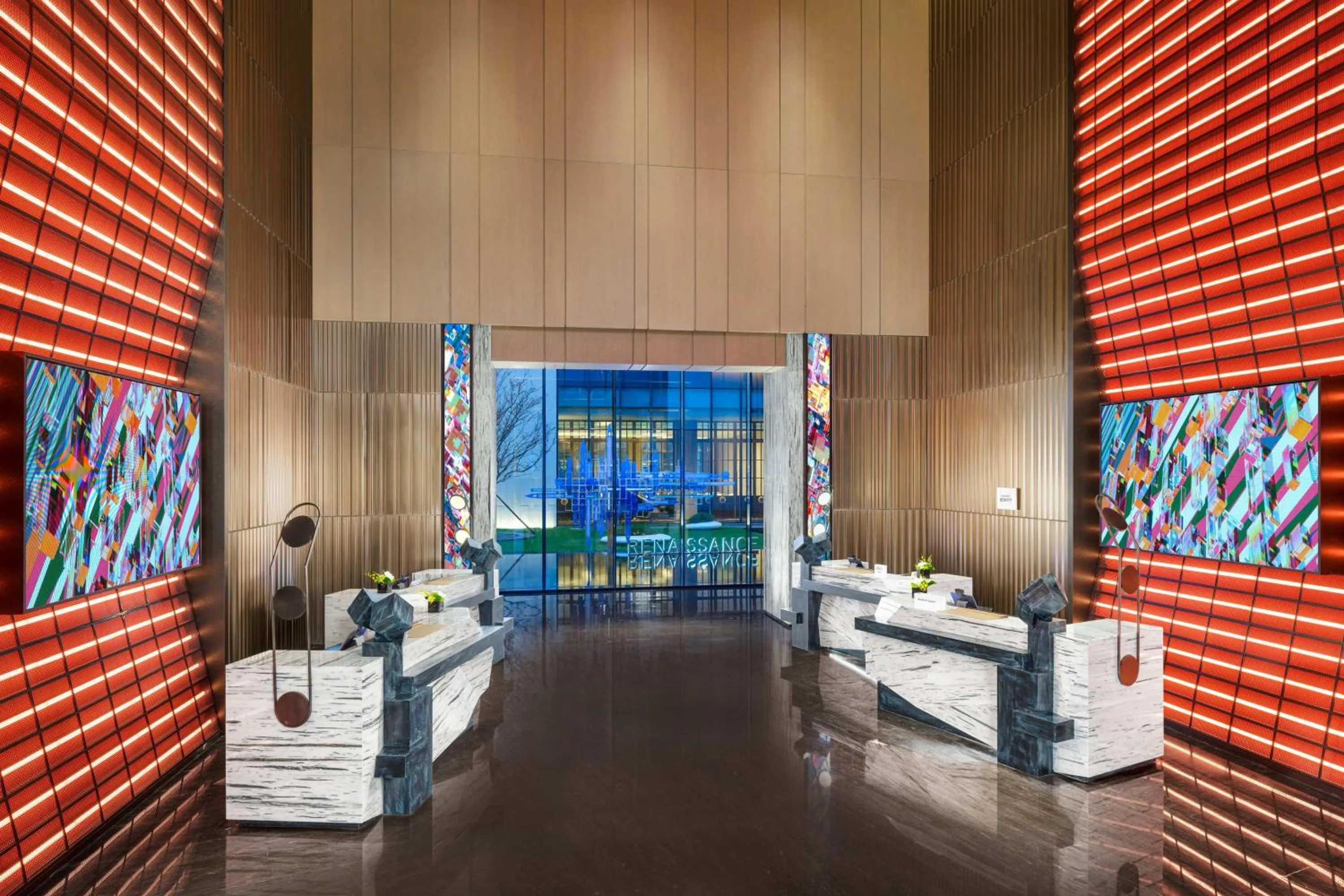 Lobby or reception in Renaissance Qingdao Hotel