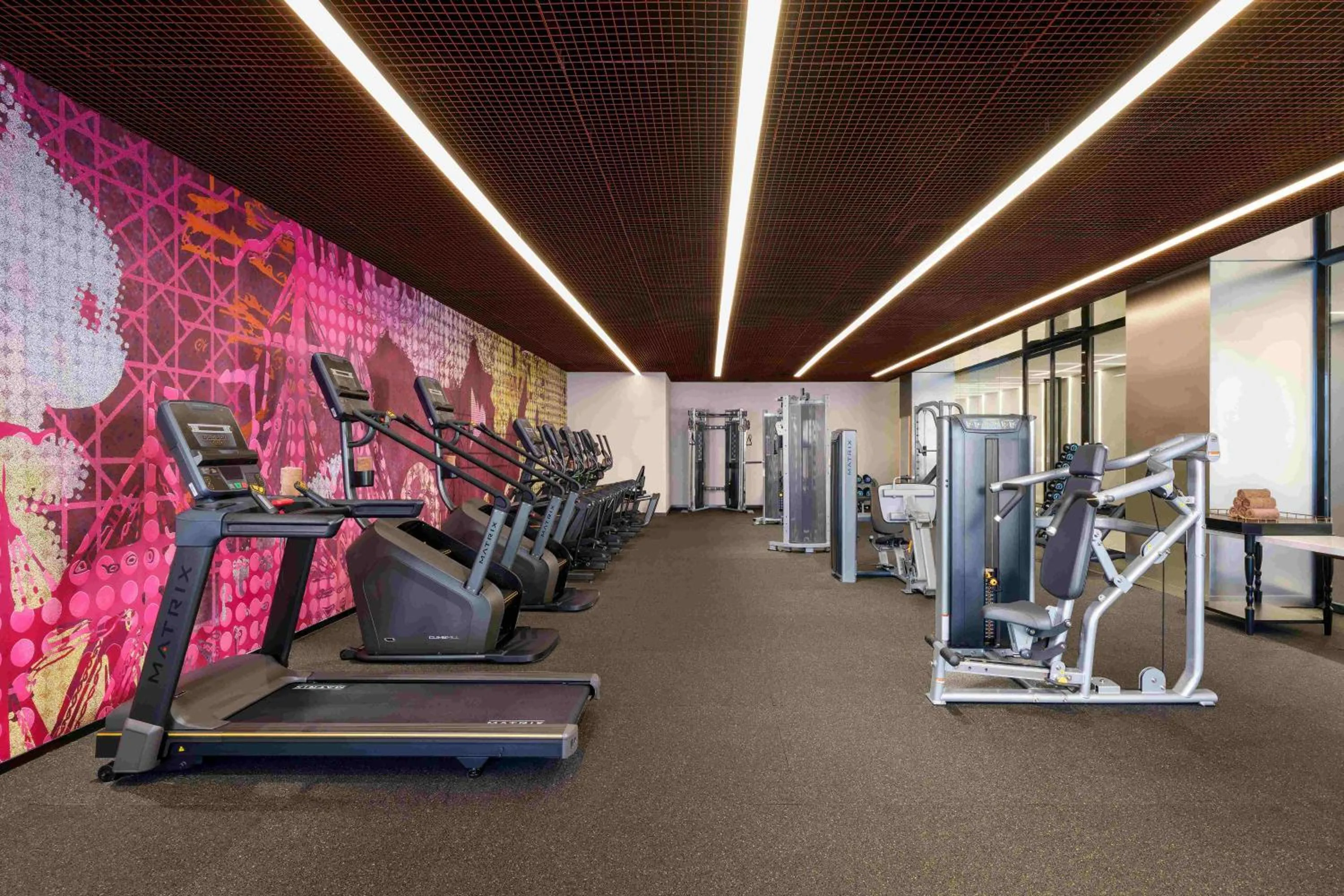 Fitness centre/facilities in Renaissance Qingdao Hotel