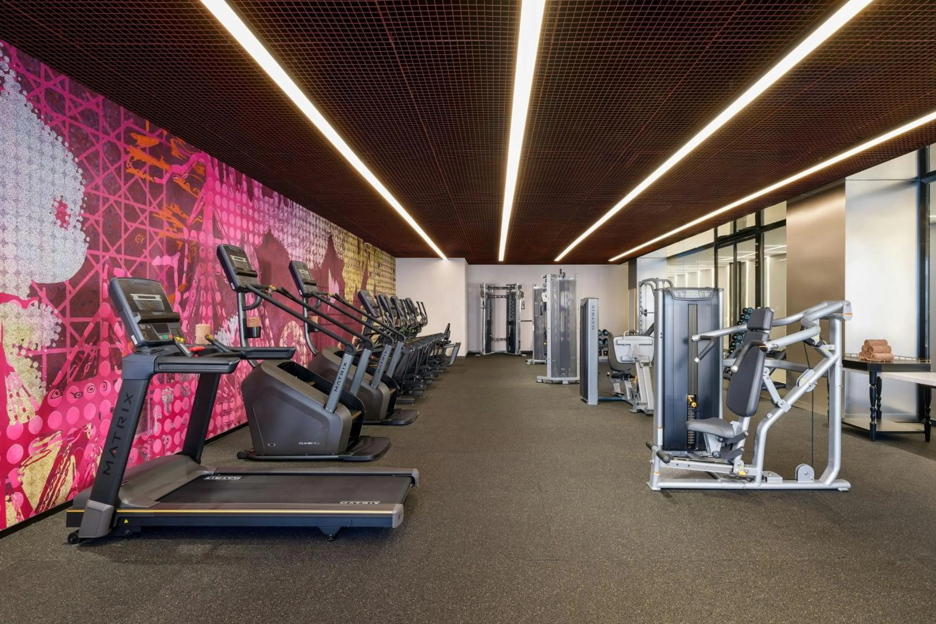 Fitness centre/facilities in Renaissance Qingdao Hotel