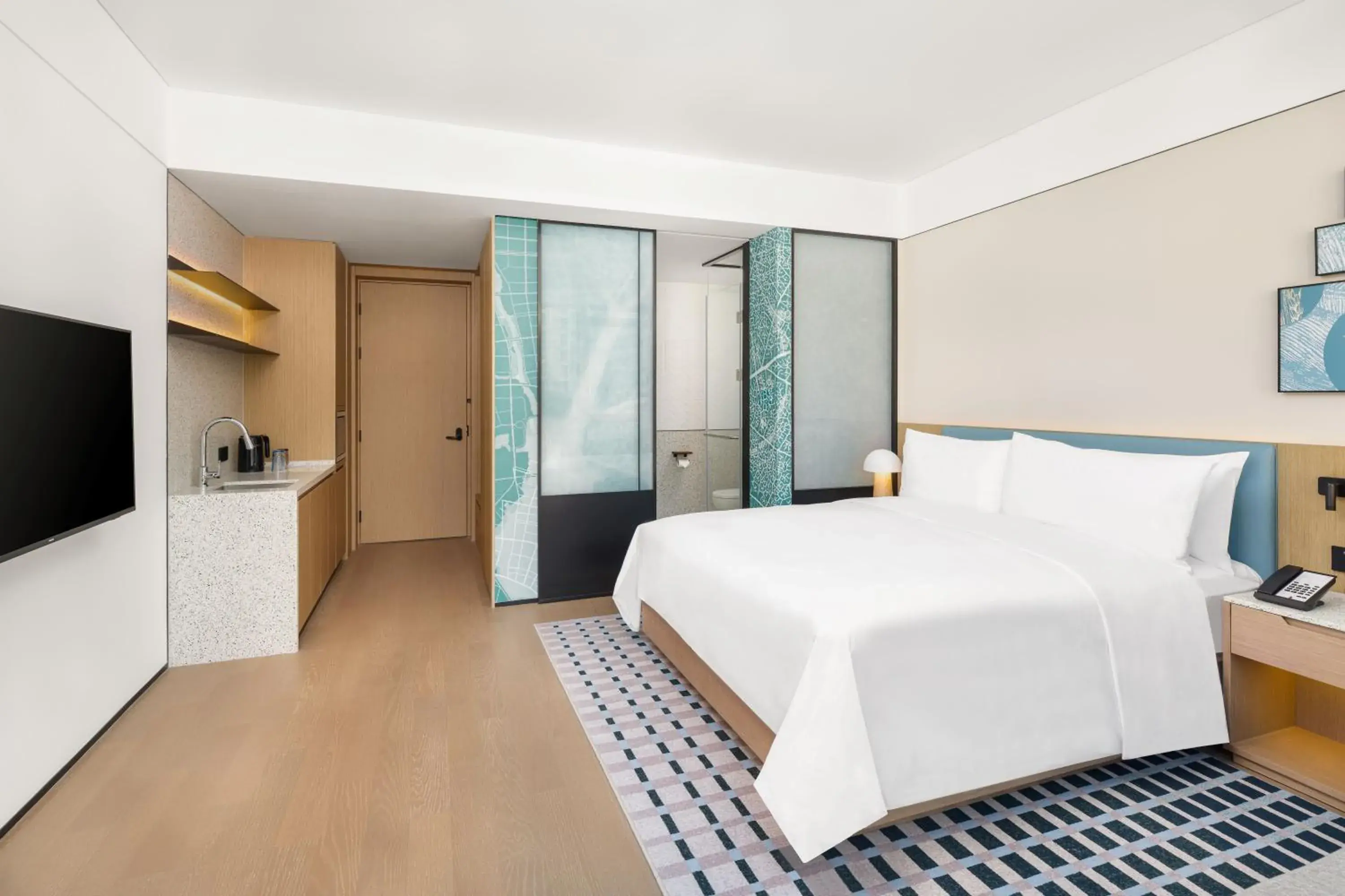 Standard King Room in Element Qingdao Standard King Room in Element Qingdao