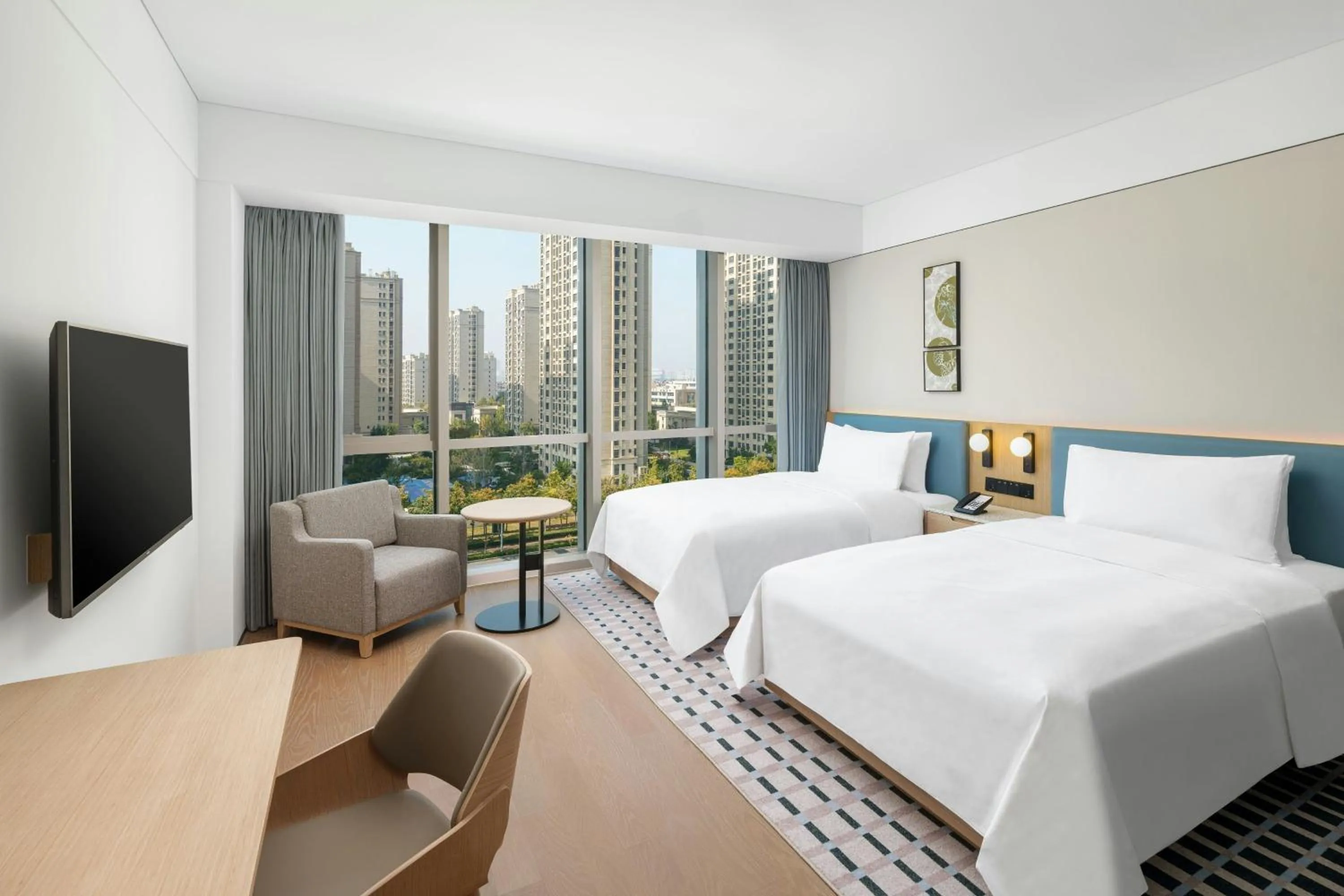 Photo of the whole room, Bed in Element Qingdao