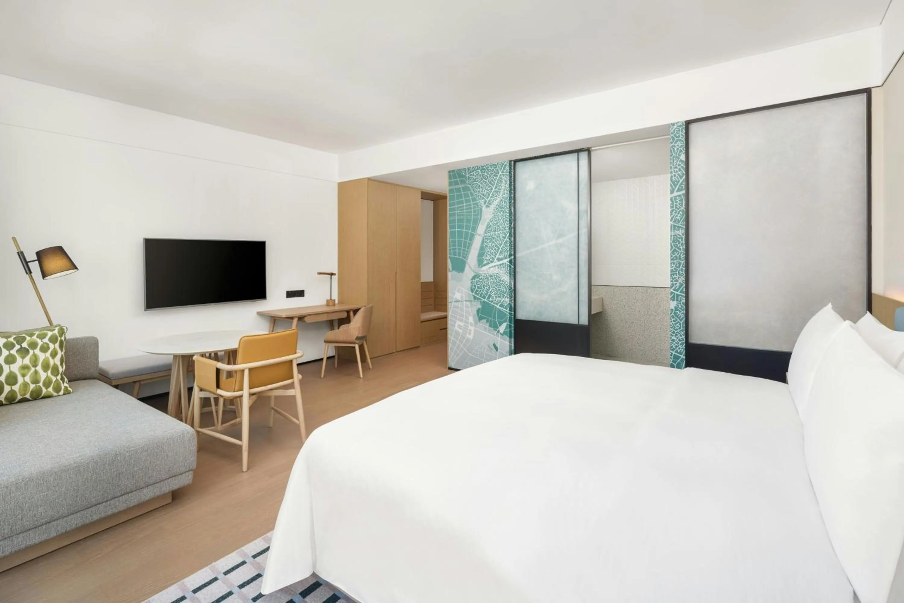 Bedroom, Bed in Element Qingdao