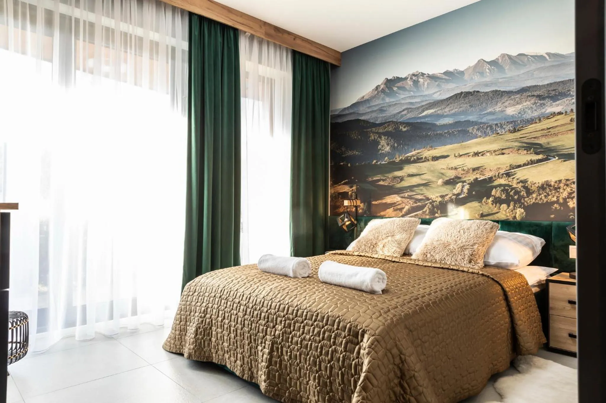 Bed in Oberconiówka Residence SPA - Mountain Base - Jaccuzi&Sauna