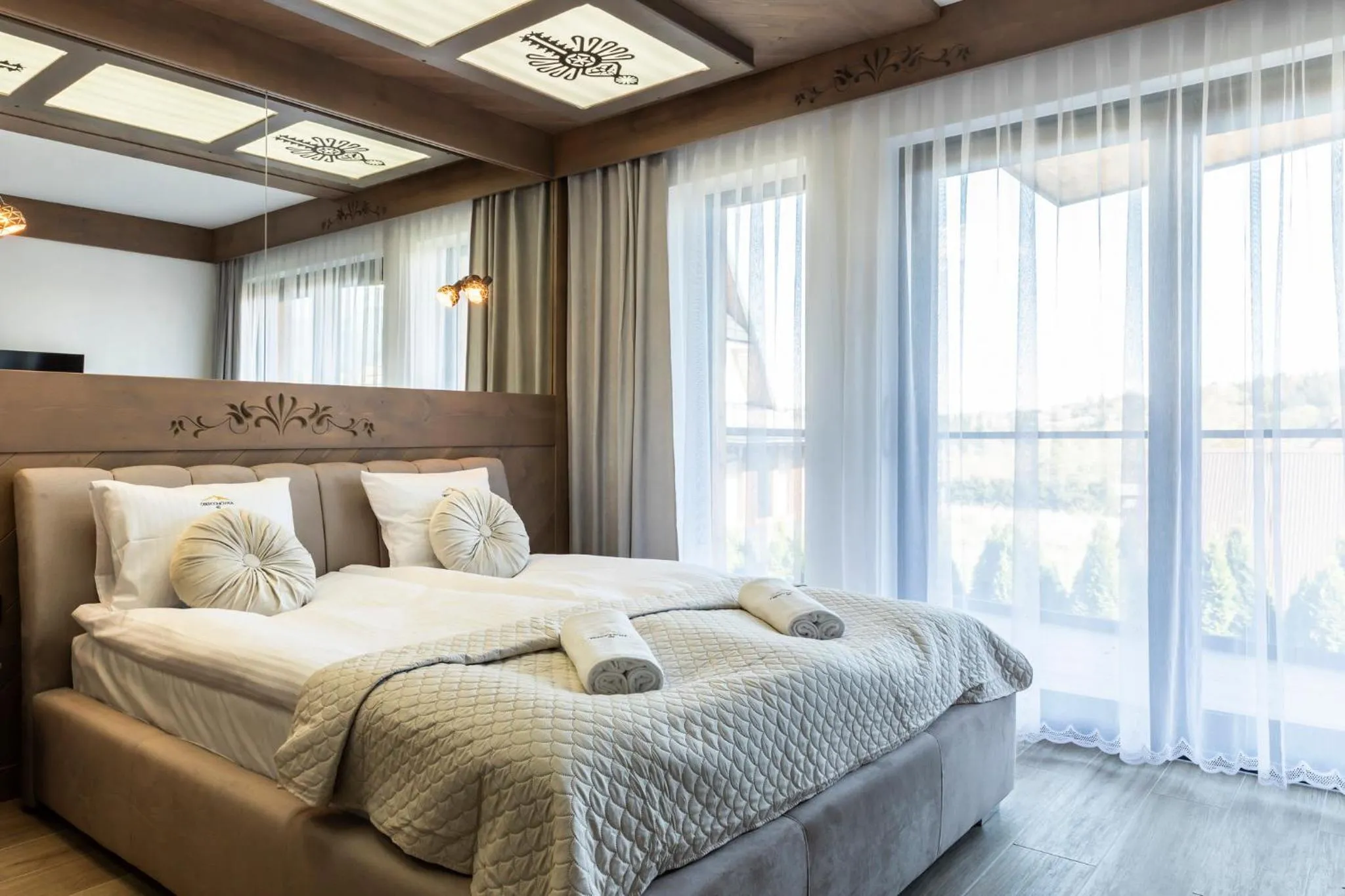 Bed in Oberconiówka Residence SPA - Mountain Base - Jaccuzi&Sauna