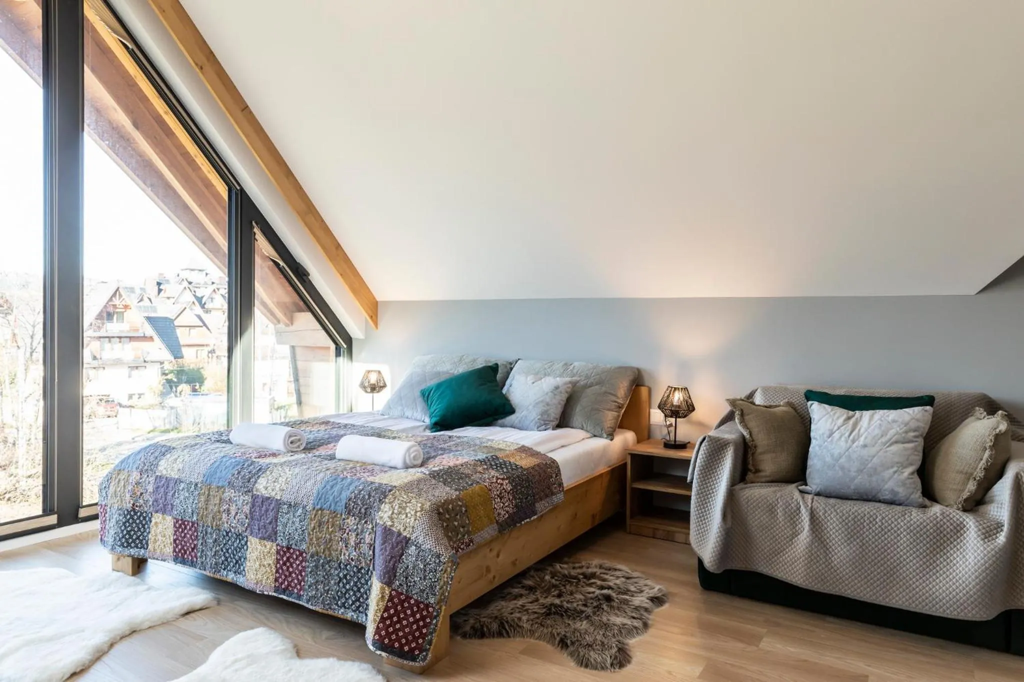 Bed in Oberconiówka Residence SPA - Mountain Base - Jaccuzi&Sauna