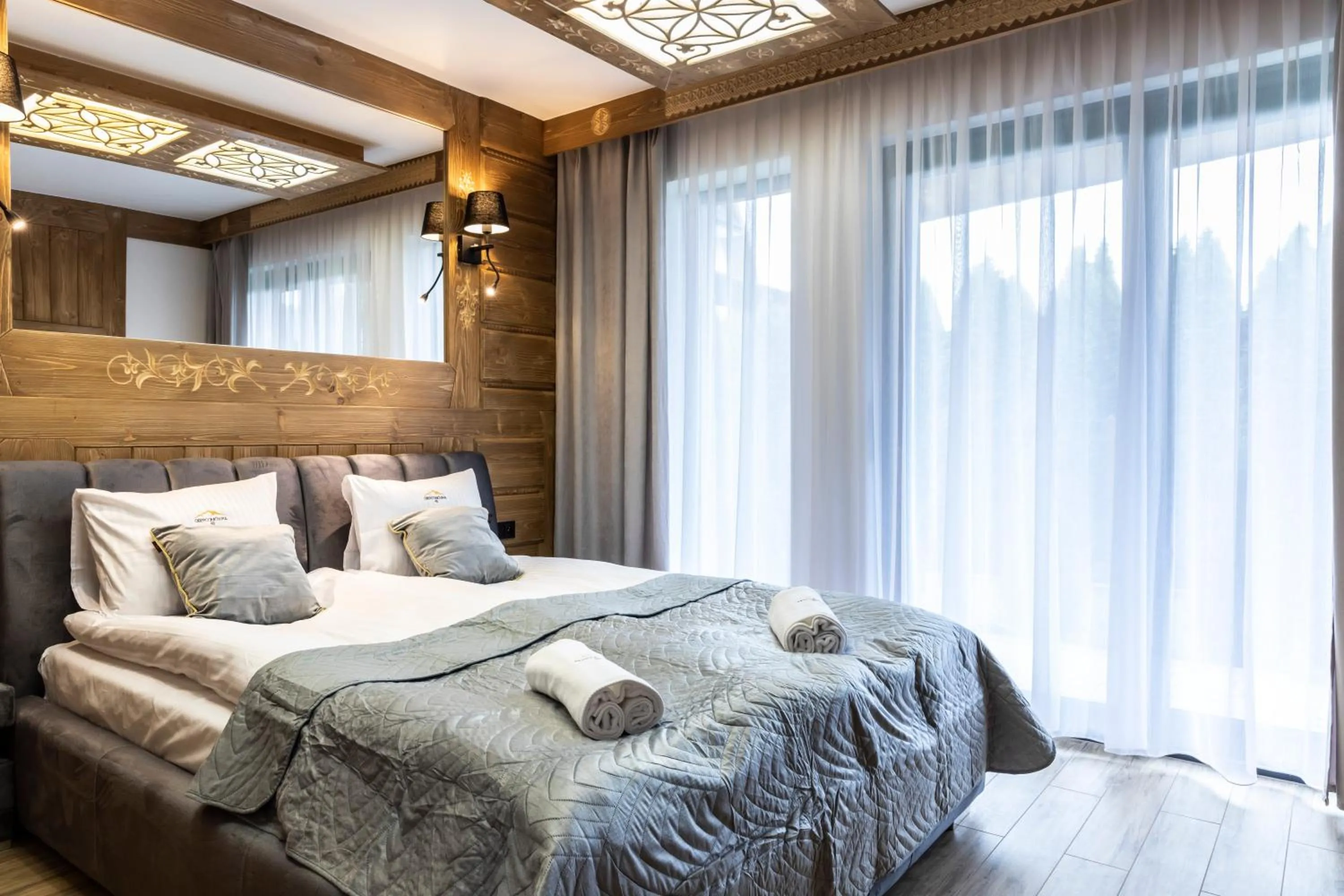 Bed in Oberconiówka Residence SPA - Mountain Base - Jaccuzi&Sauna