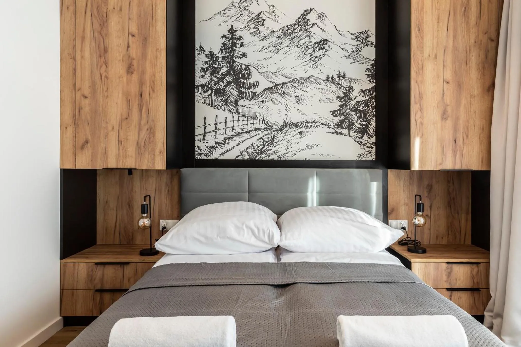 Bed in Oberconiówka Residence SPA - Mountain Base - Jaccuzi&Sauna