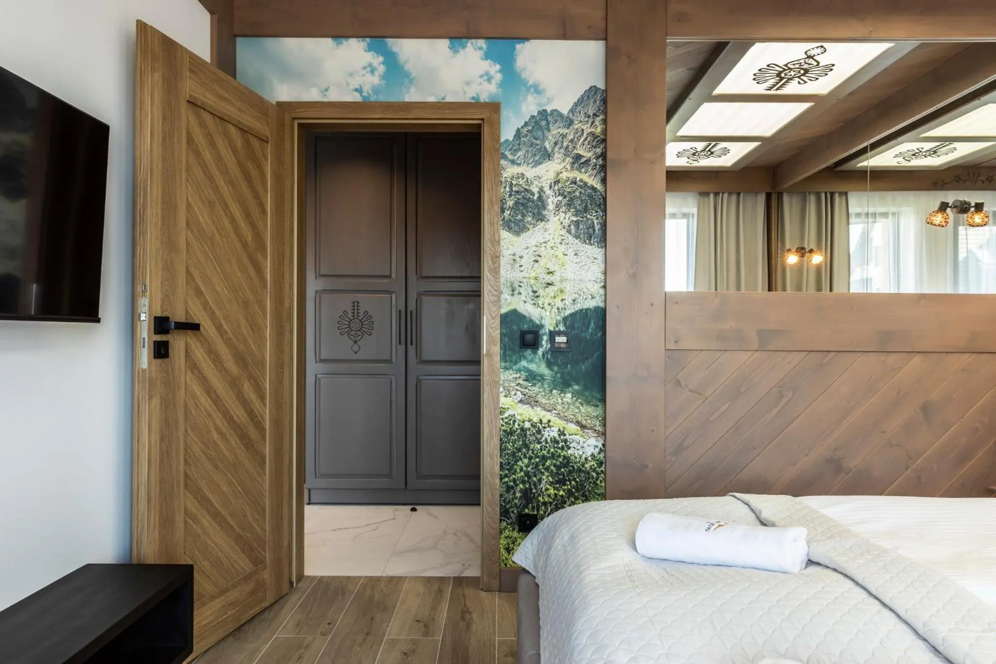 Bed in Oberconiówka Residence SPA - Mountain Base - Jaccuzi&Sauna