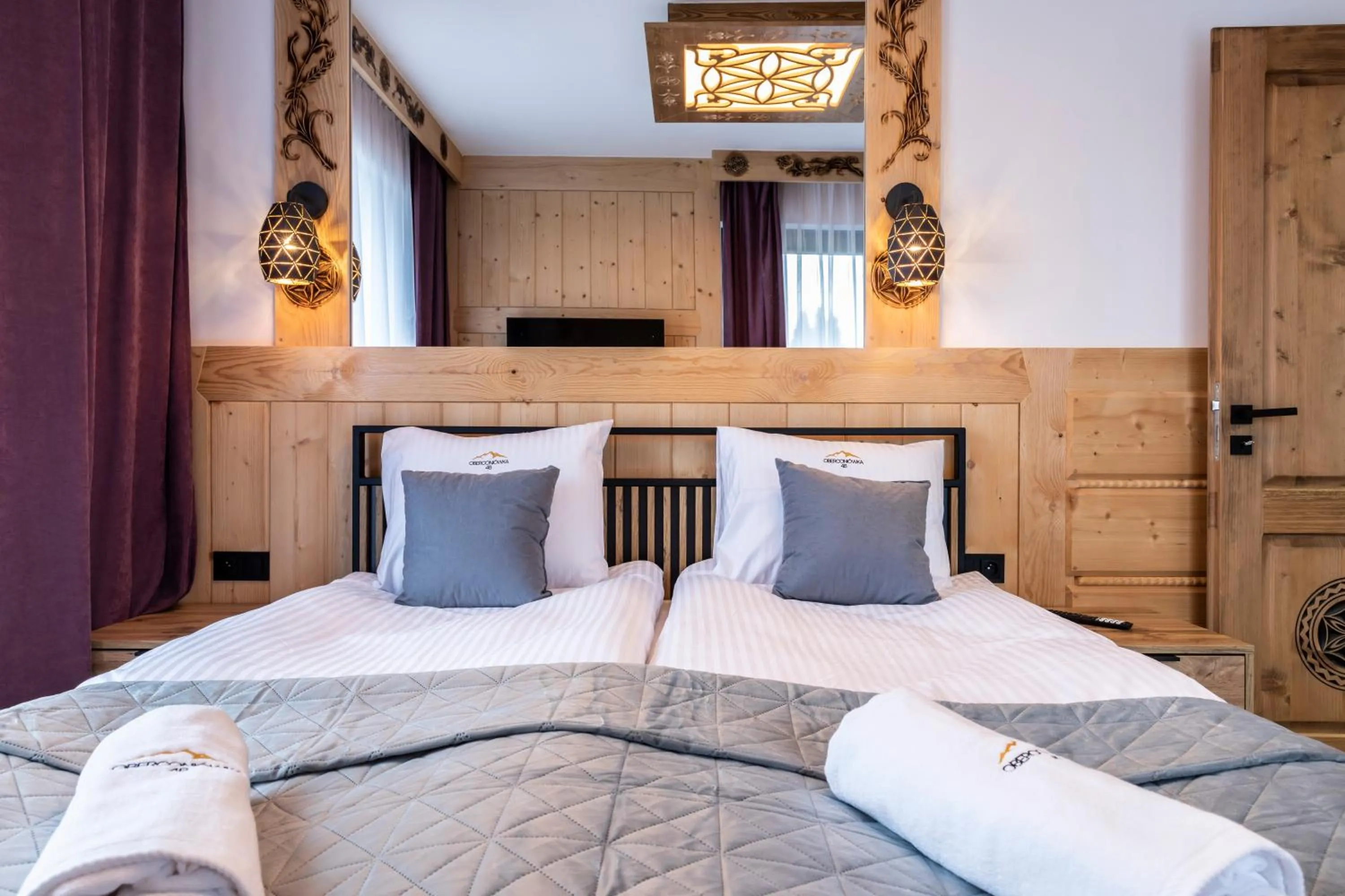 Bed in Oberconiówka Residence SPA - Mountain Base - Jaccuzi&Sauna