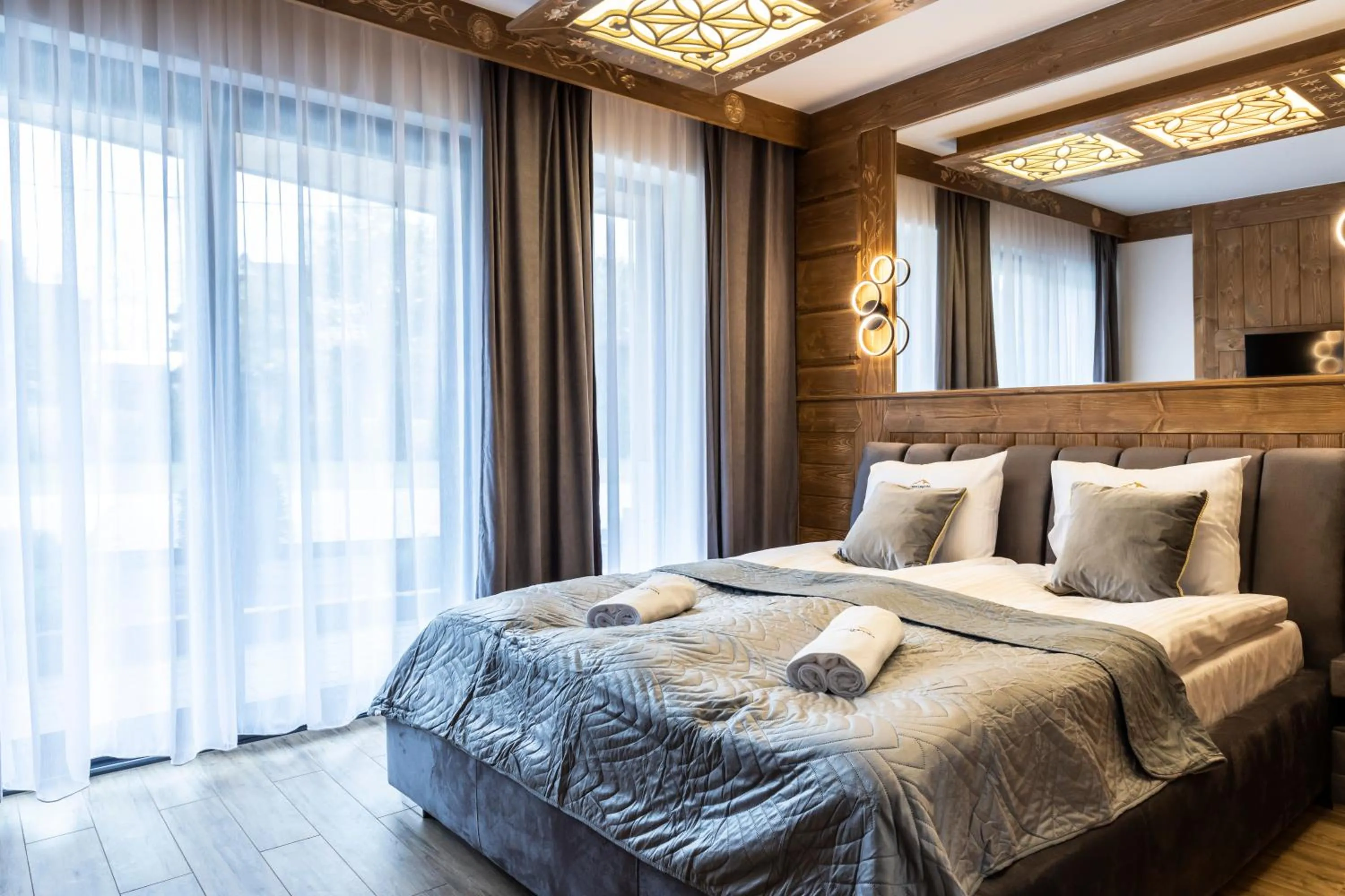 Bed in Oberconiówka Residence SPA - Mountain Base - Jaccuzi&Sauna