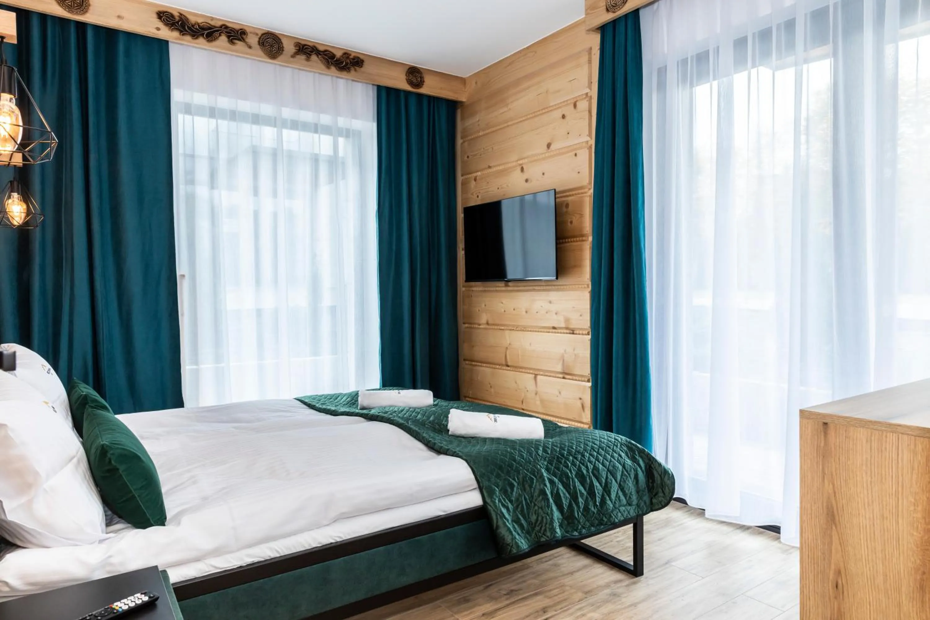 Bed in Oberconiówka Residence SPA - Mountain Base - Jaccuzi&Sauna