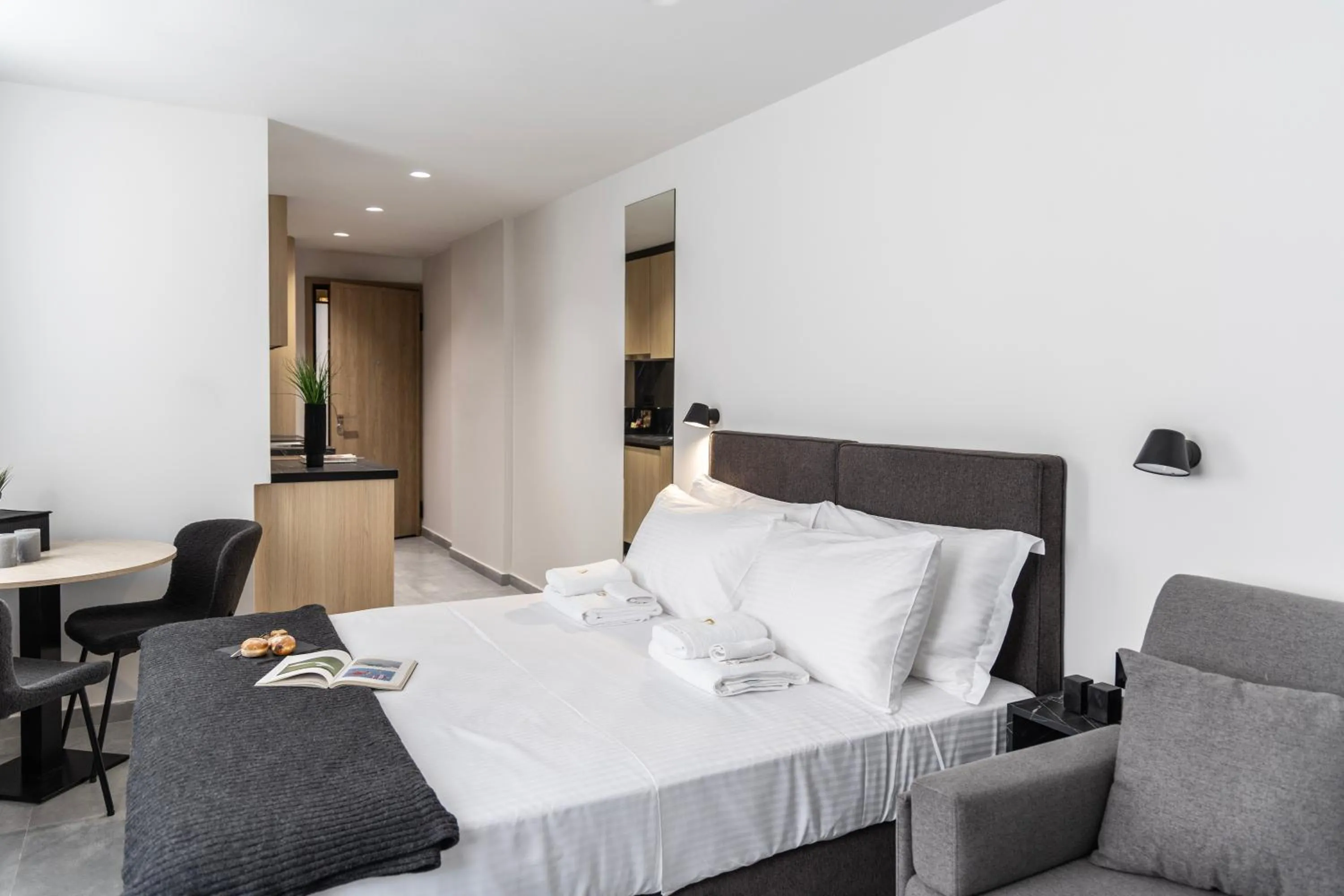 Bed in DOMIOS Suites Athens