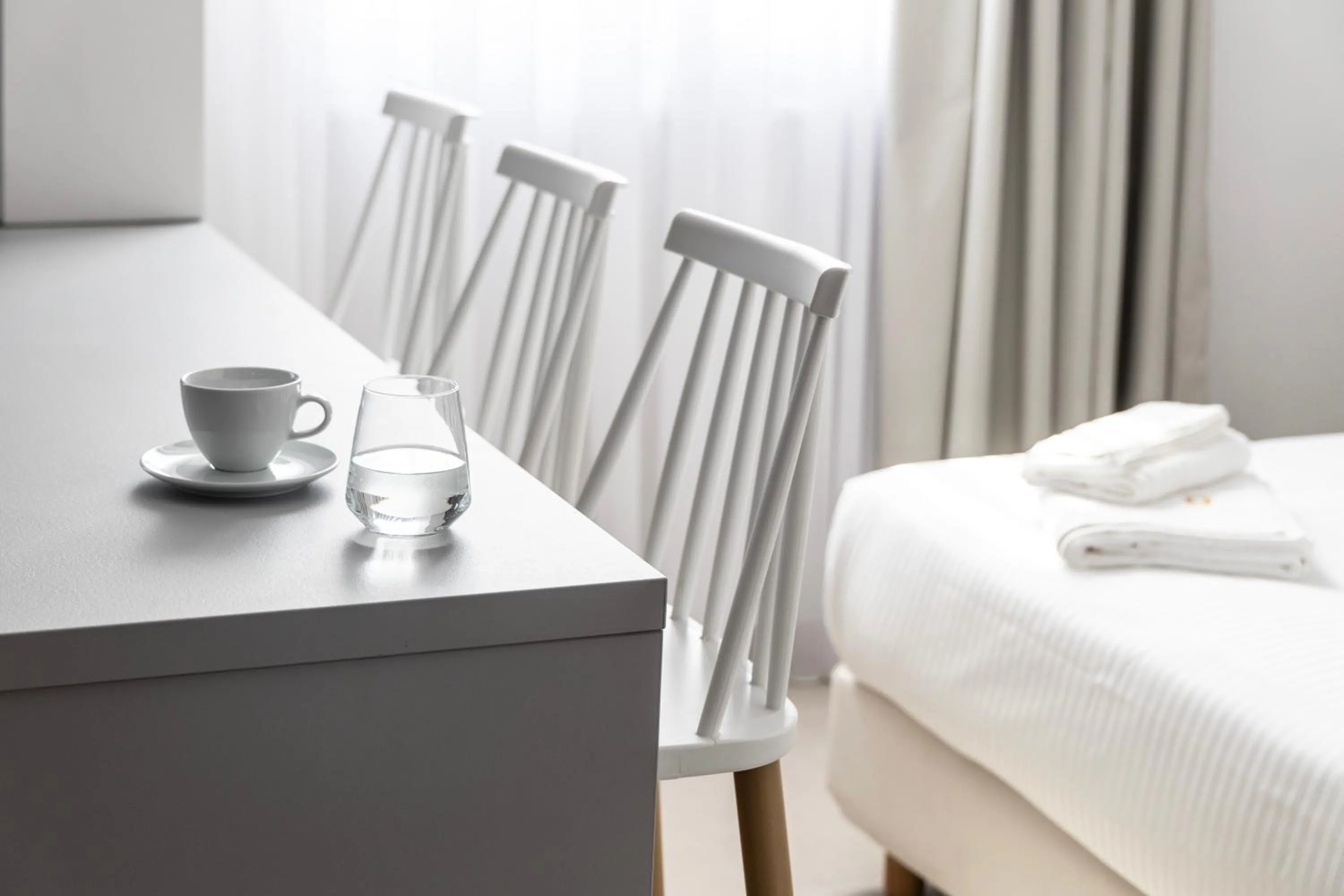 Bed in DOMIOS Suites Athens