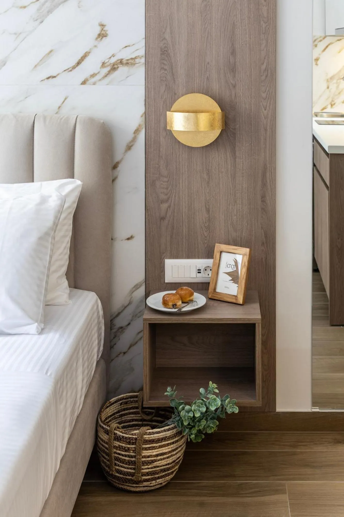 Bed in DOMIOS Suites Athens