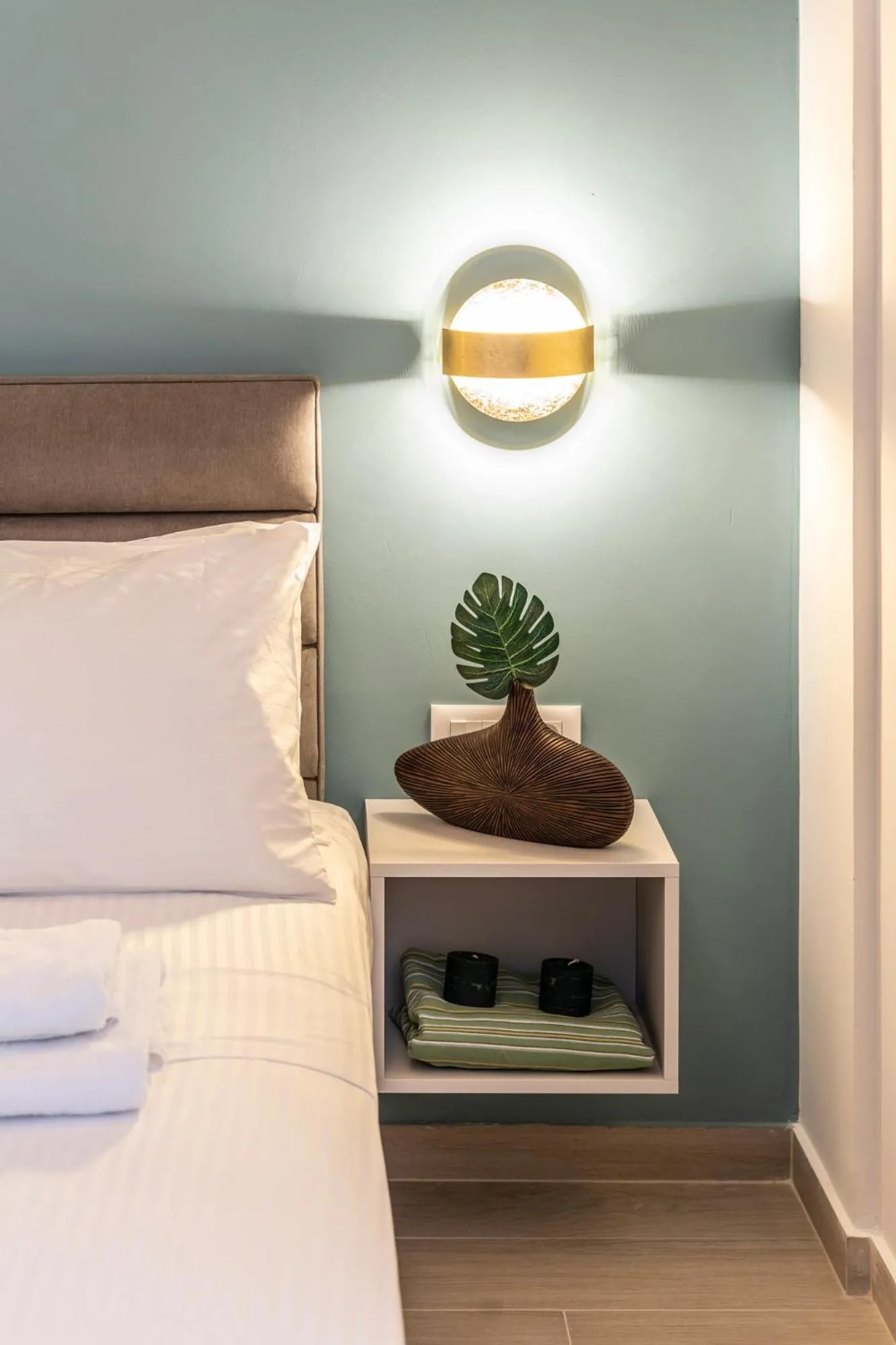 Bed in DOMIOS Suites Athens
