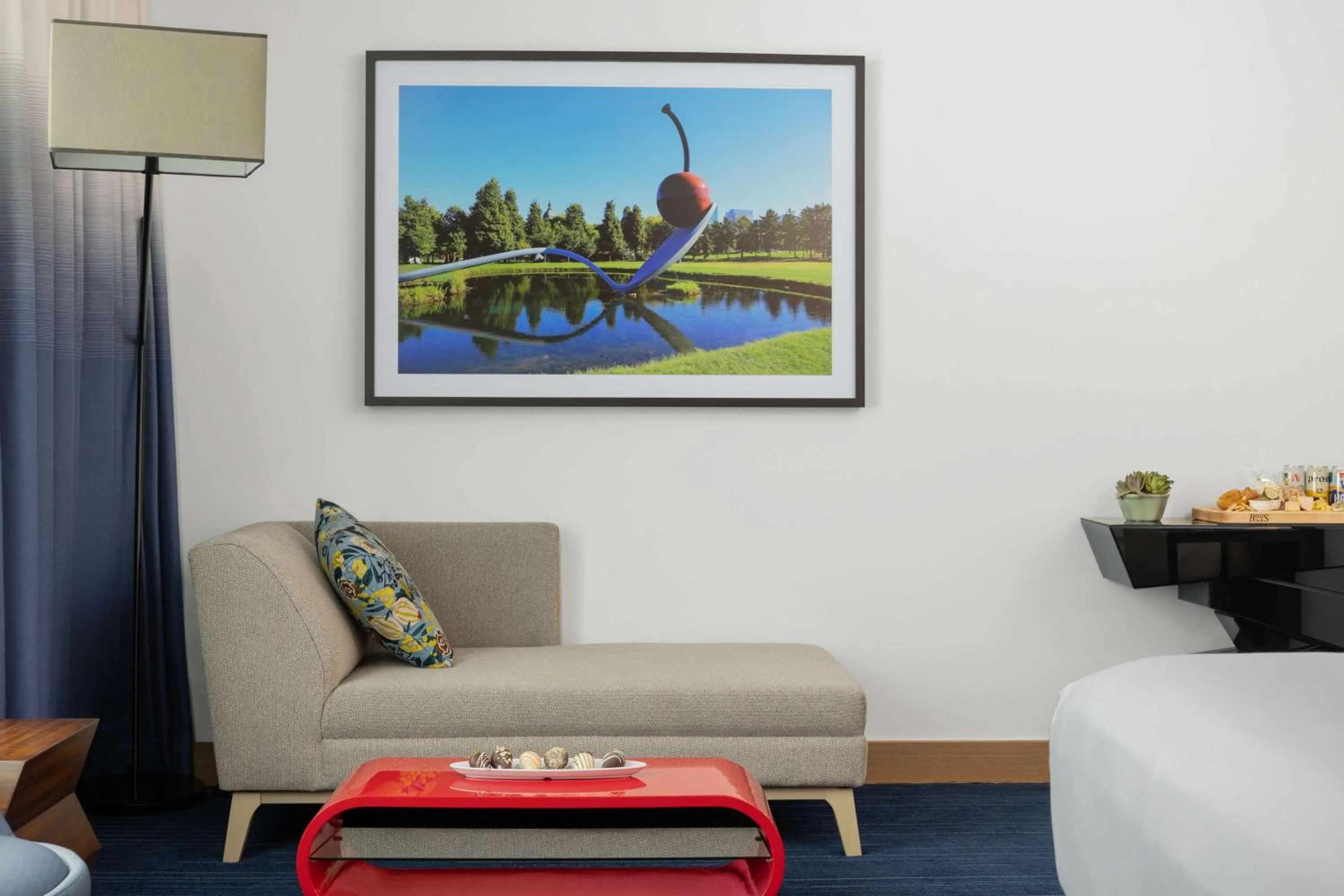 Living room in The Art Hotel Denver, Curio Collection by Hilton