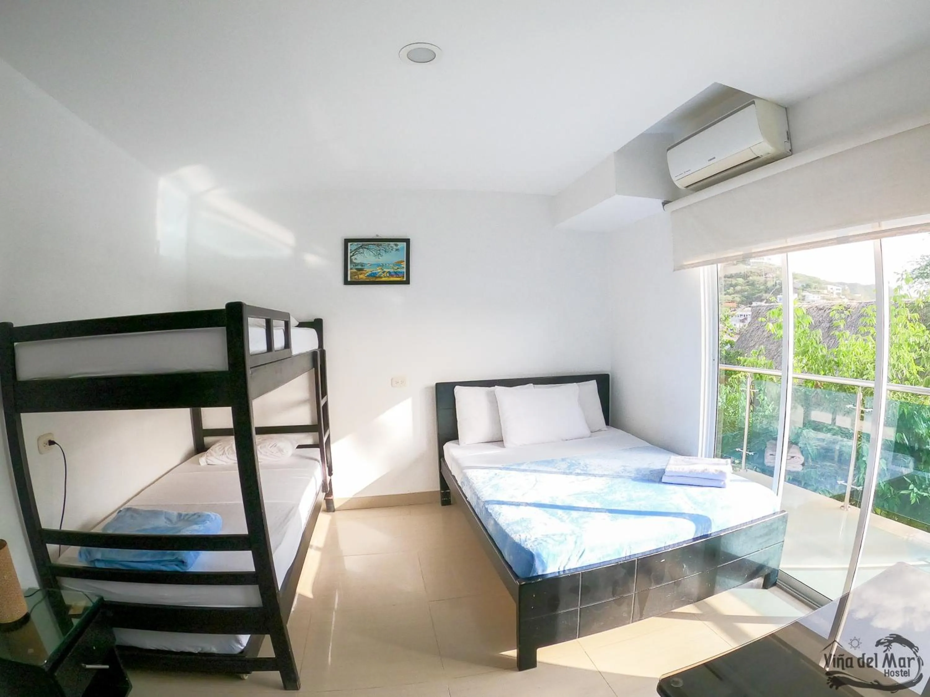 Bird's eye view, Bed in Hostal Viña del Mar