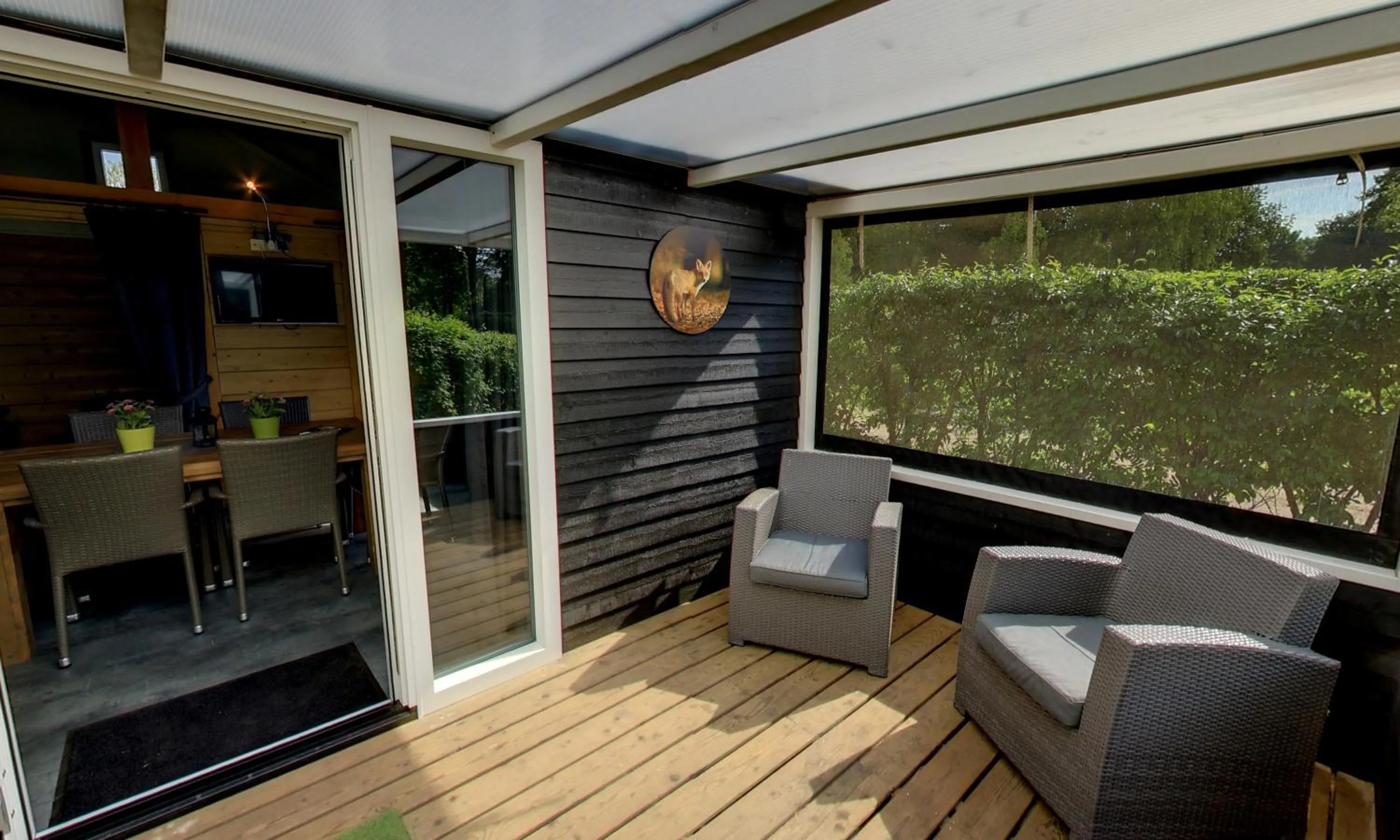 Balcony/Terrace in Recreatiepark de Vossenburcht IJhorst