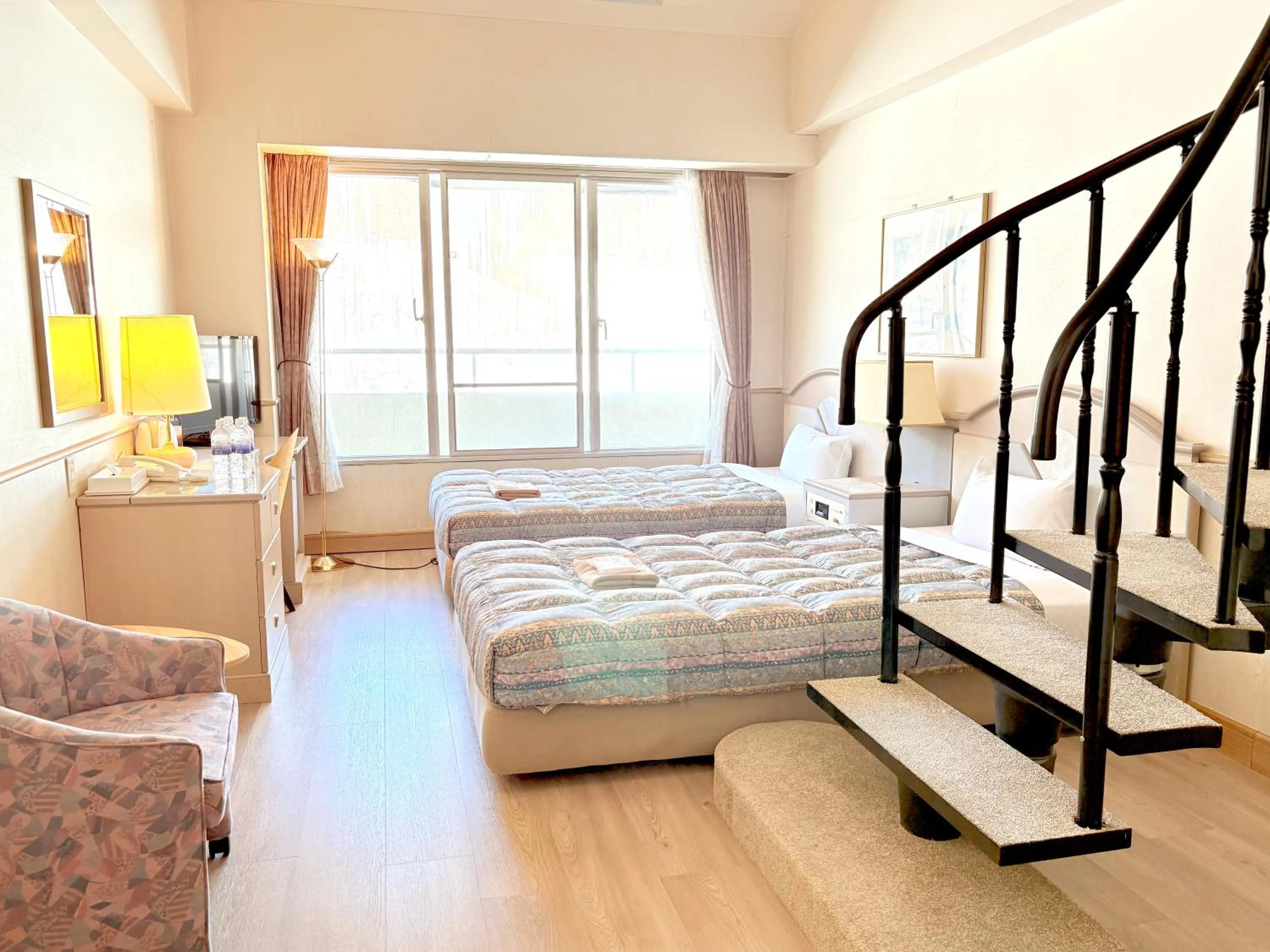 Bed in Palcall Tsumagoi Resort Ski & Hotel