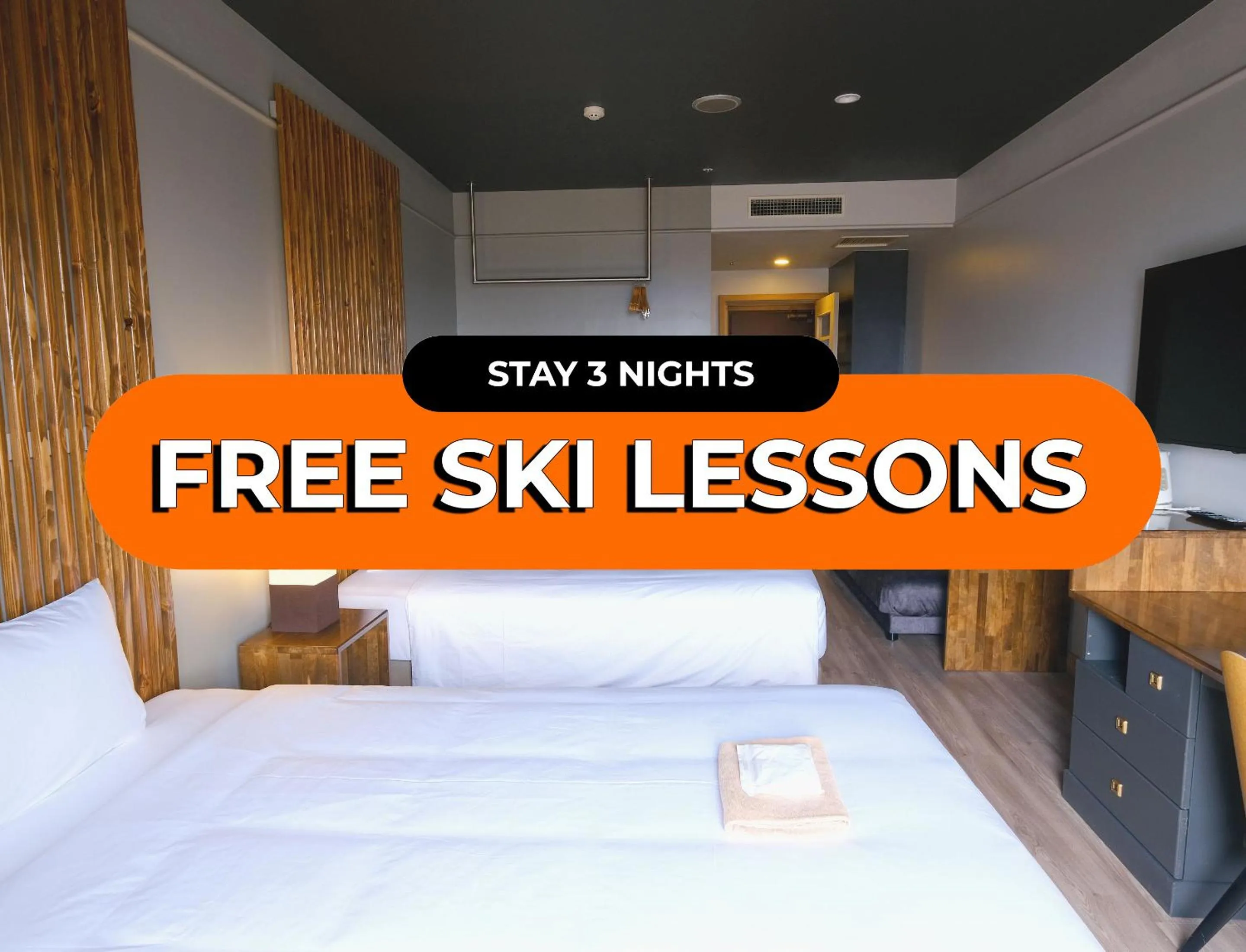 Bed in Palcall Tsumagoi Resort Ski & Hotel