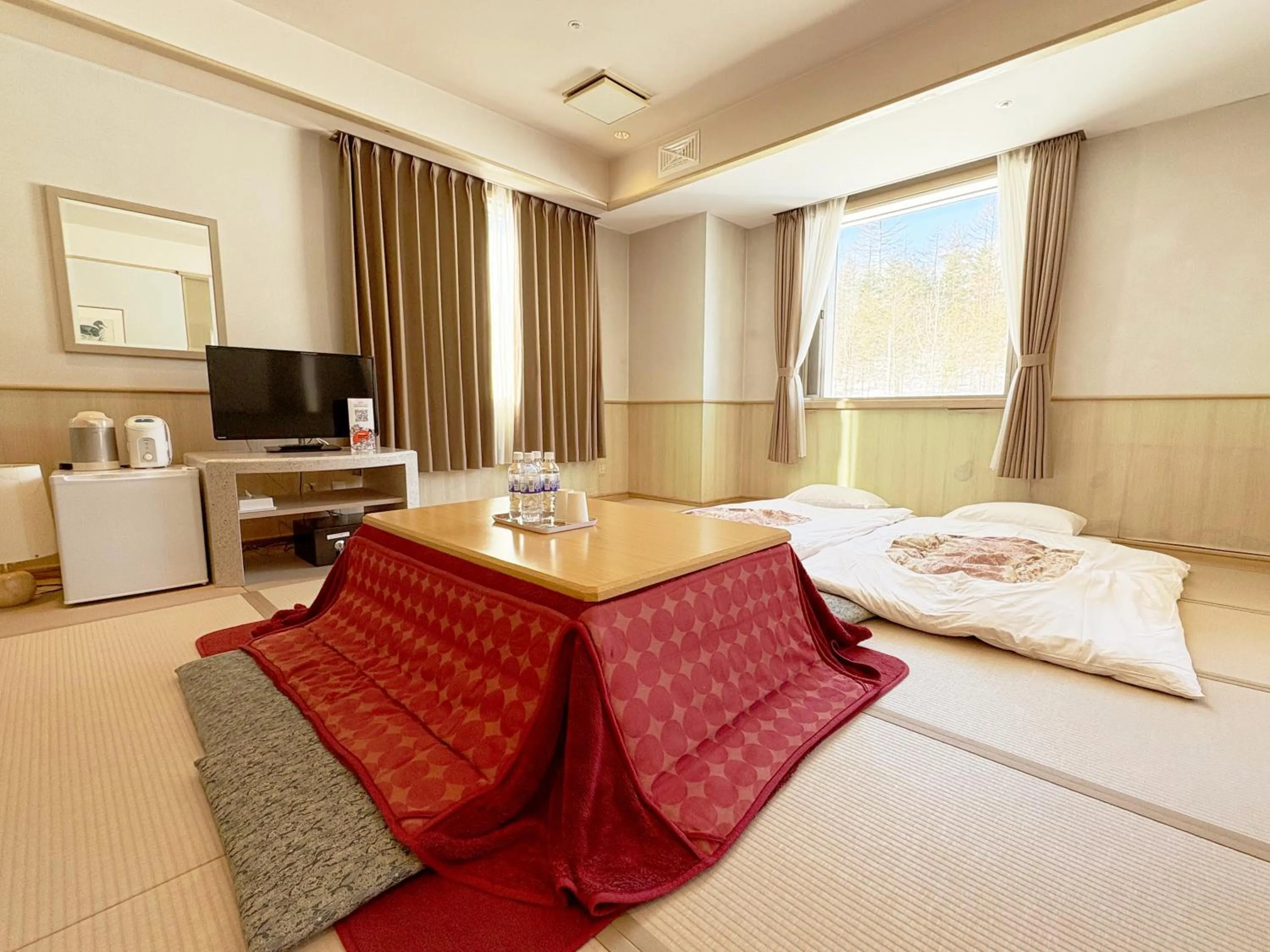 Bed in Palcall Tsumagoi Resort Ski & Hotel