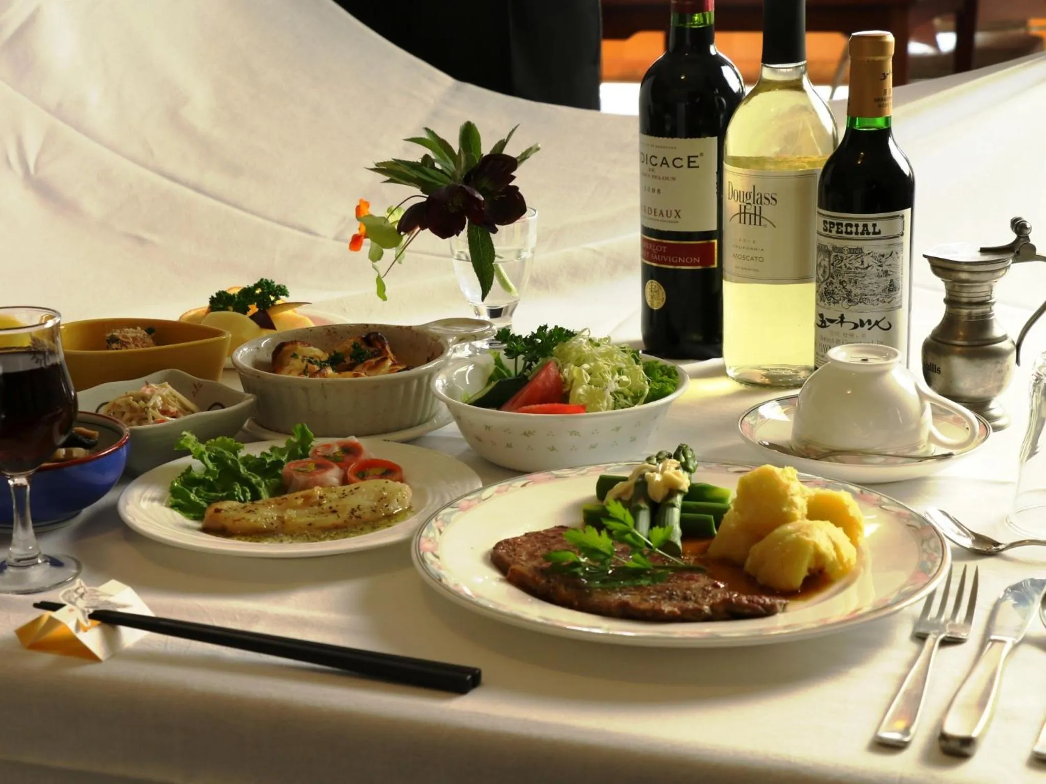 Dinner in Marchen House Madarao