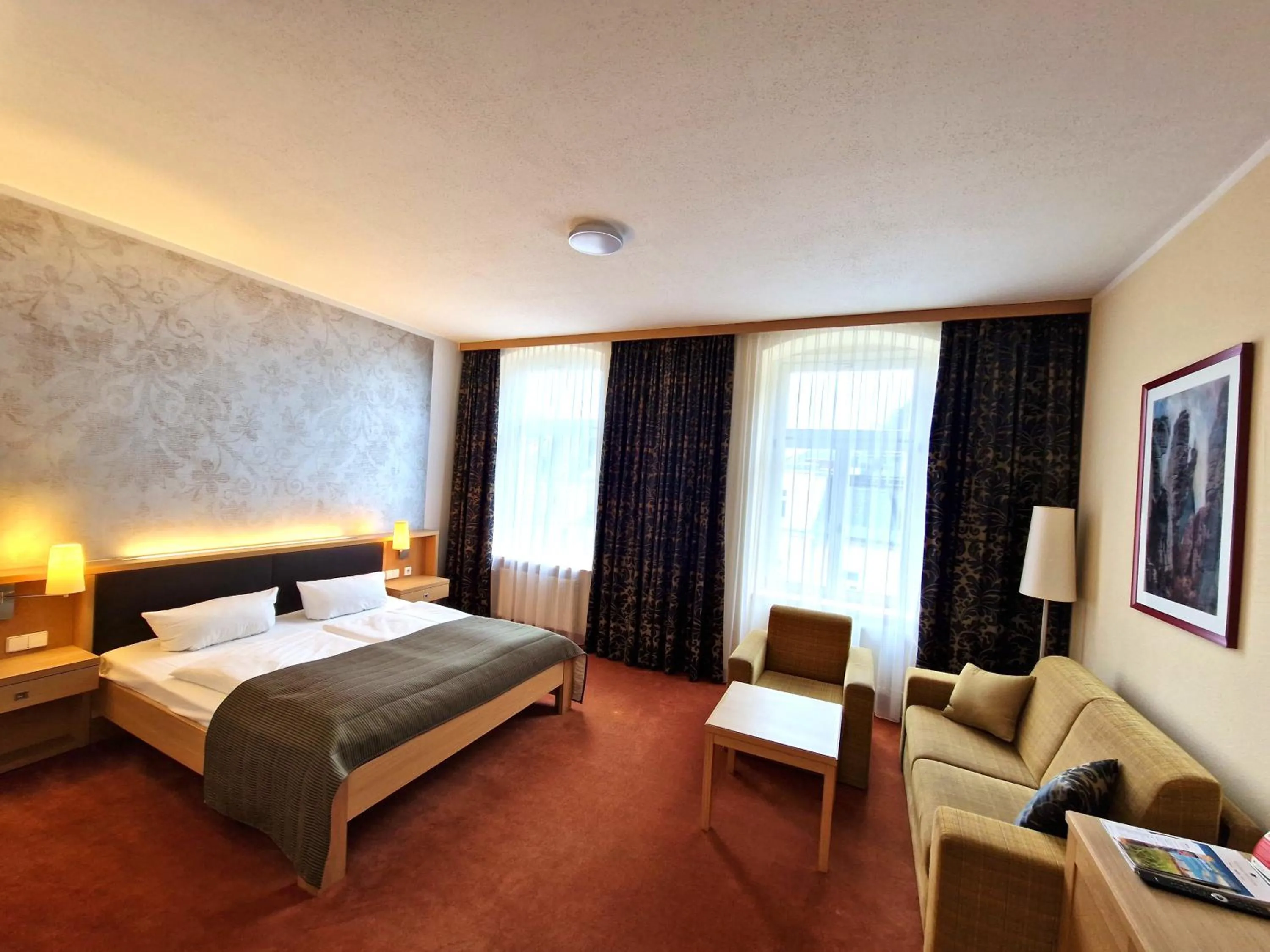 Bed in Hotel Lindenhof Bad Schandau