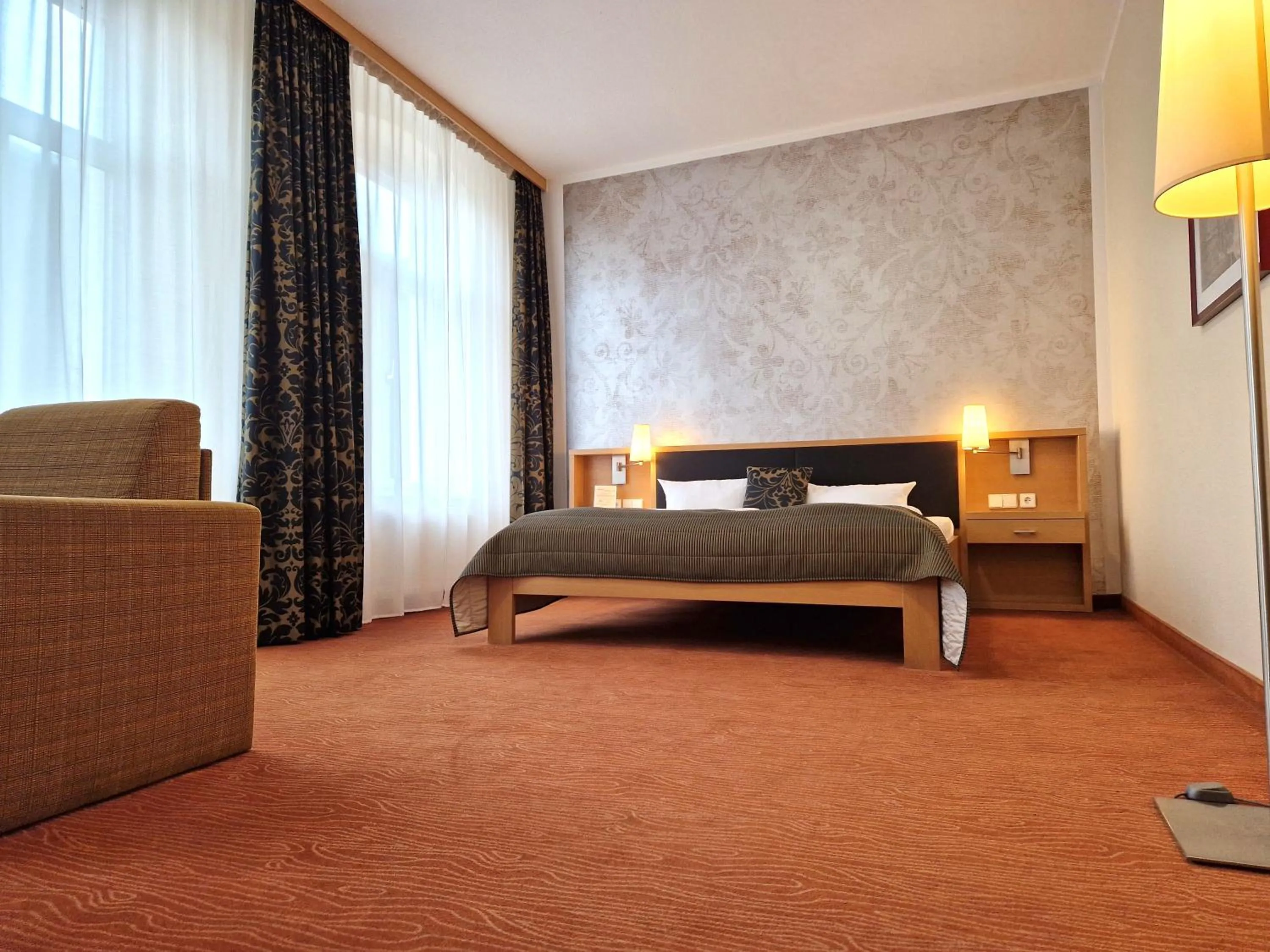 Bed in Hotel Lindenhof Bad Schandau